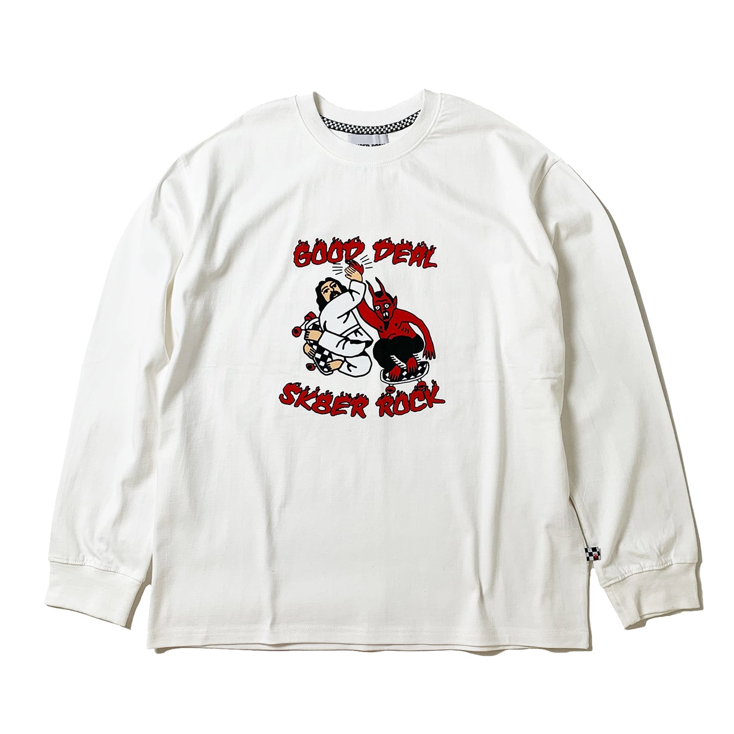 GOOD DEAL LONG SLEEVE T-SHIRT OFF WHITE