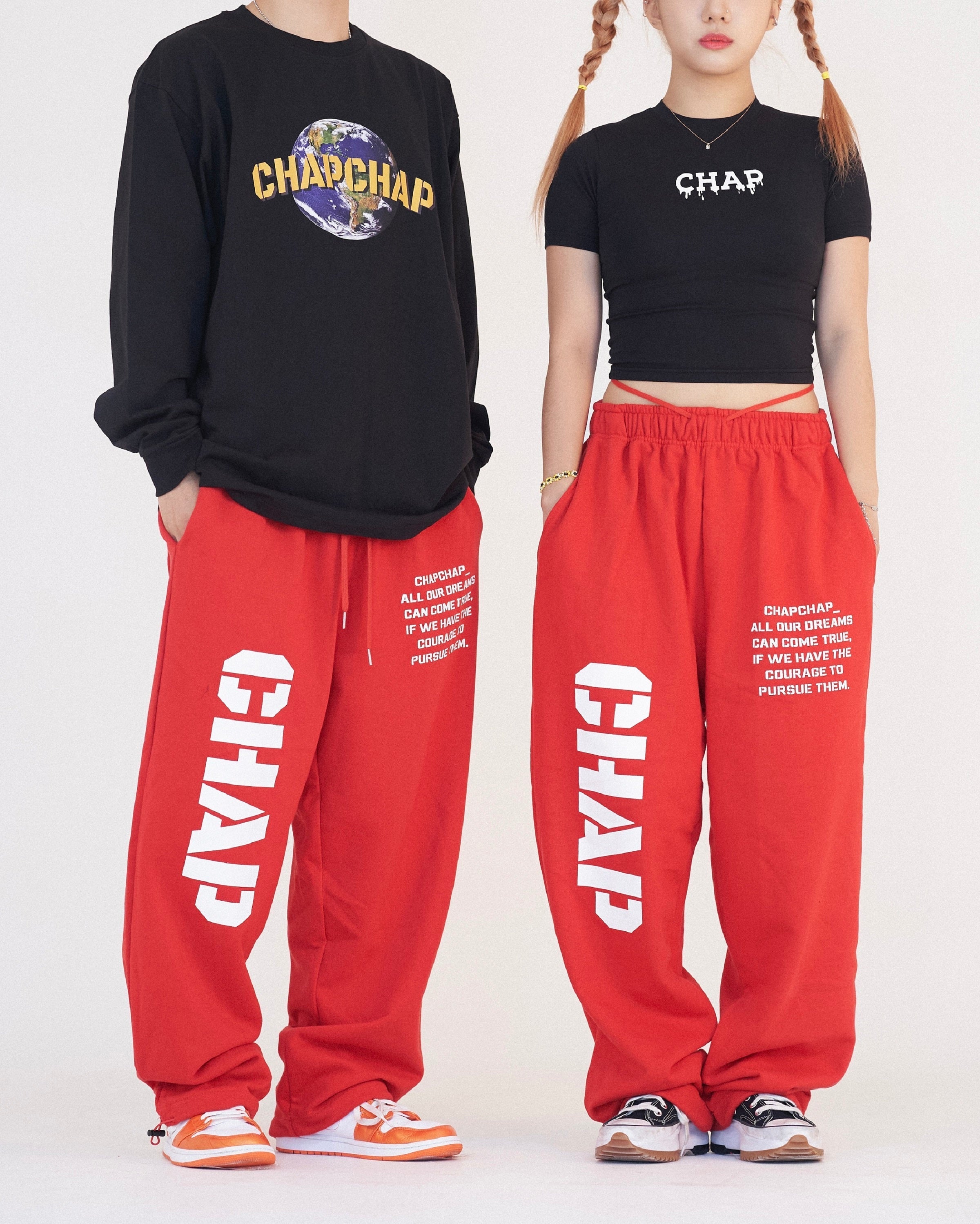 Army Chap Sweat Pants (Red)