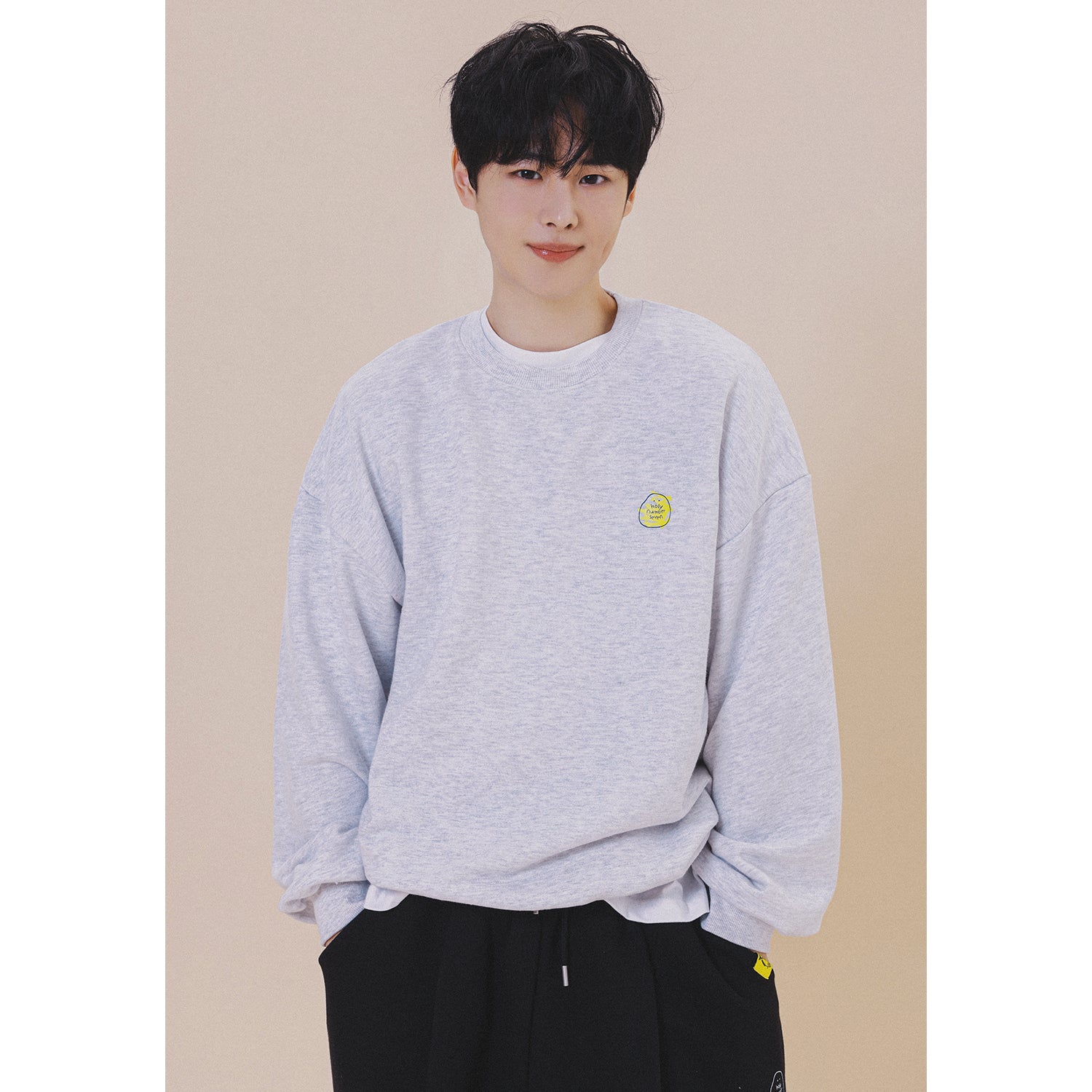 HOLYNUMBER7 X CHOI BYUNGCHAN BUCKET LIST GRAPHICS SWEAT SHIRT_GRAY