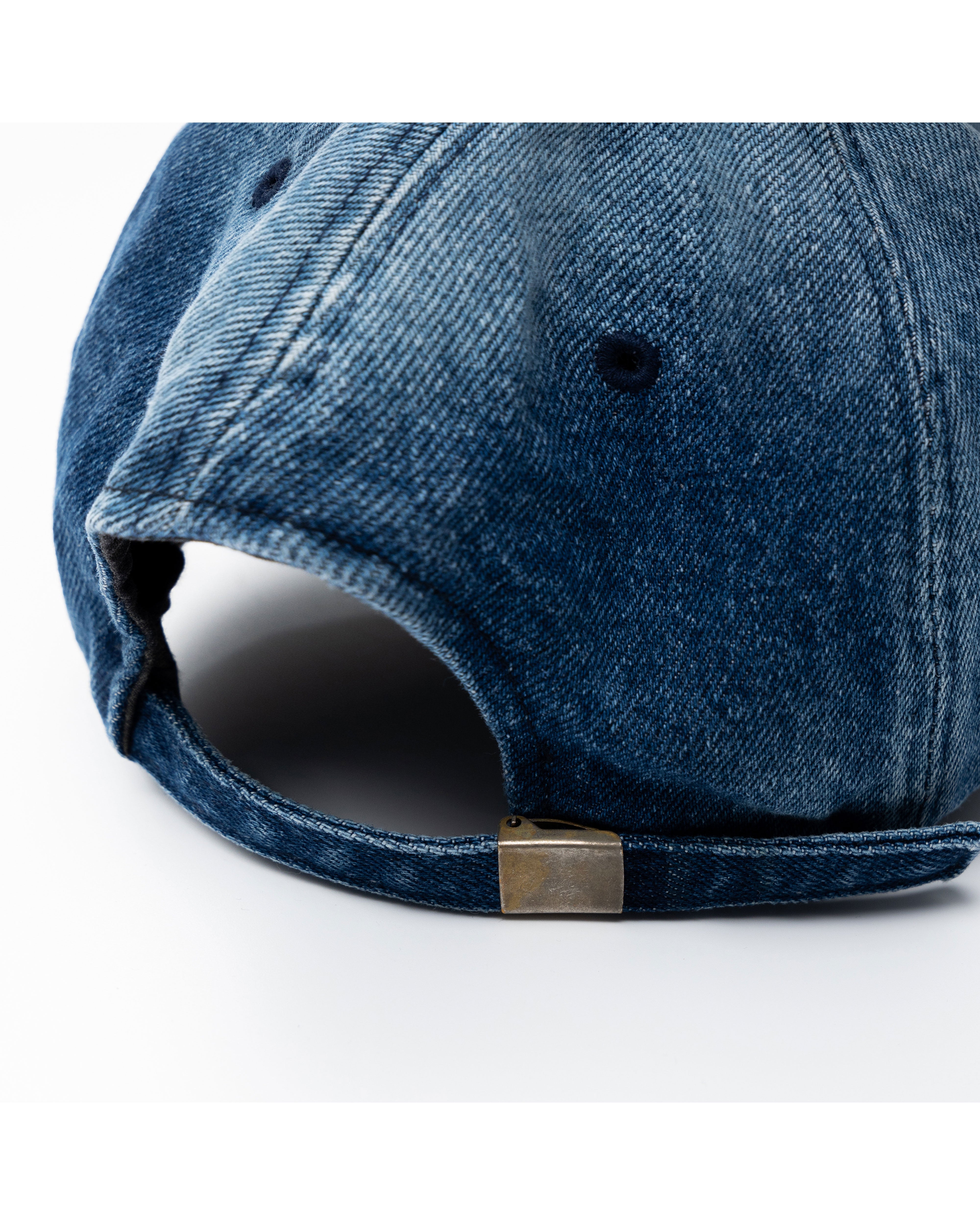 Washed Denim Ball Cap (Blue)