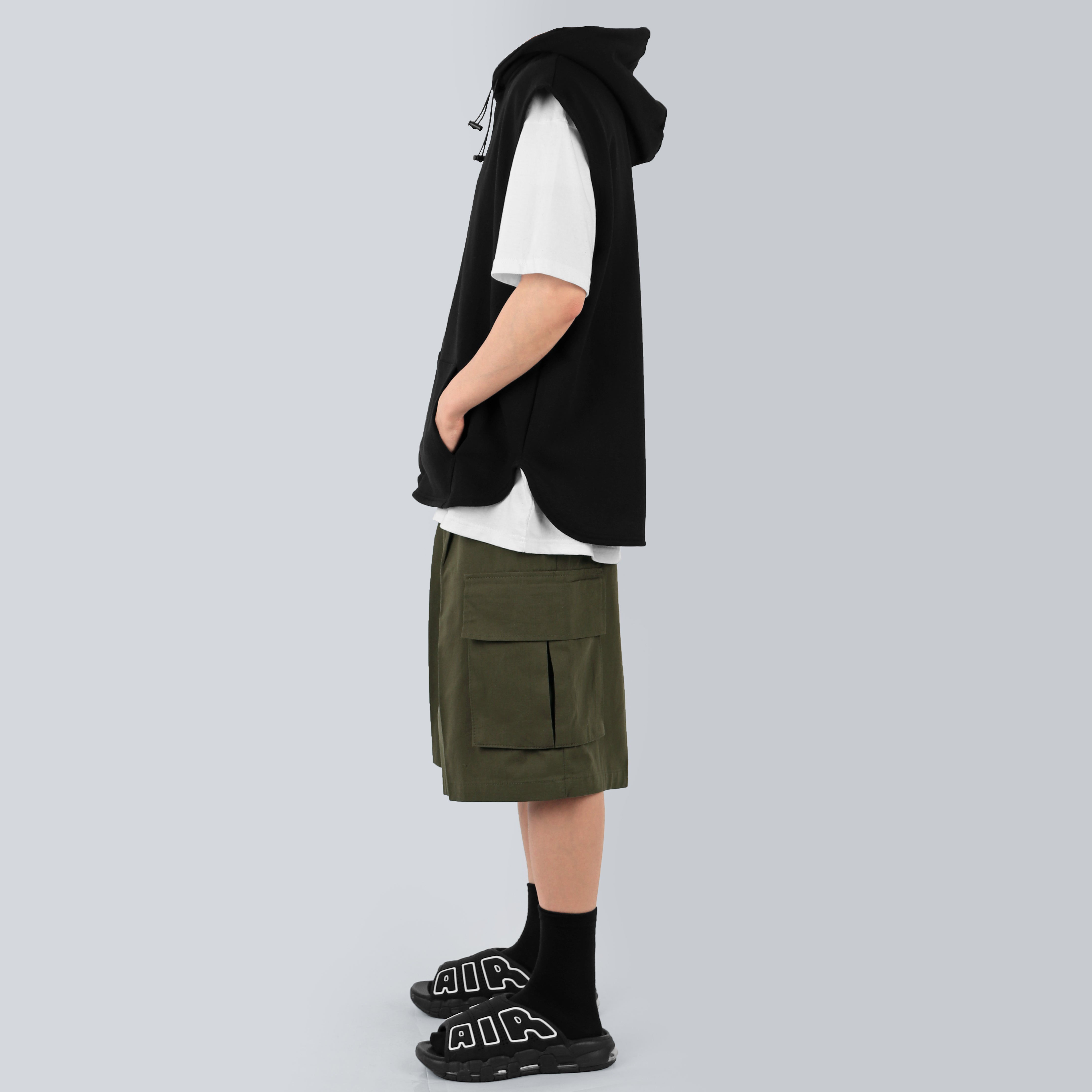 String Hood Vest