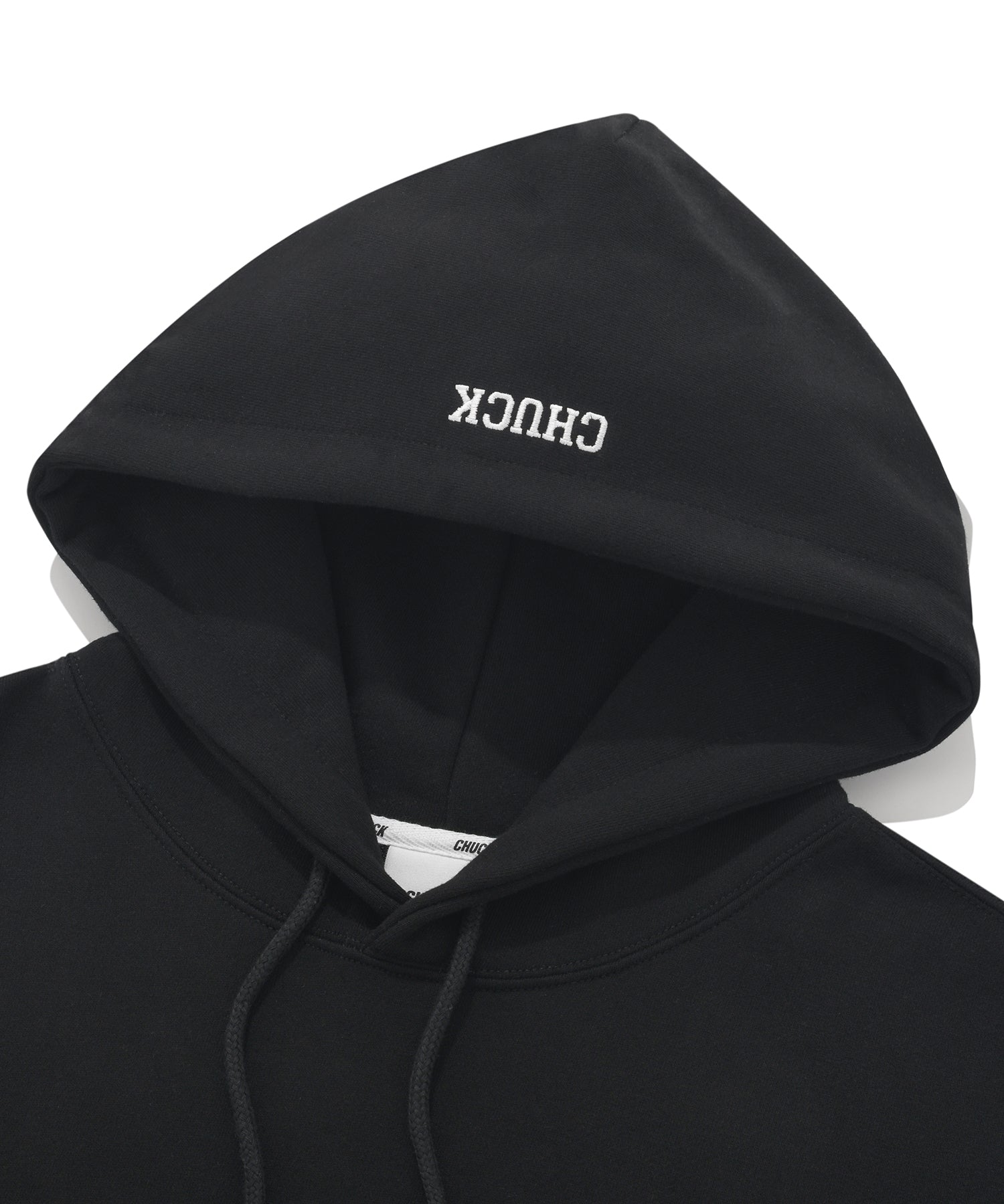 CHUCK アプリケアーチロゴフーディ / CHUCK APPLIQUE ARCH LOGO HOODIE (BLACK)