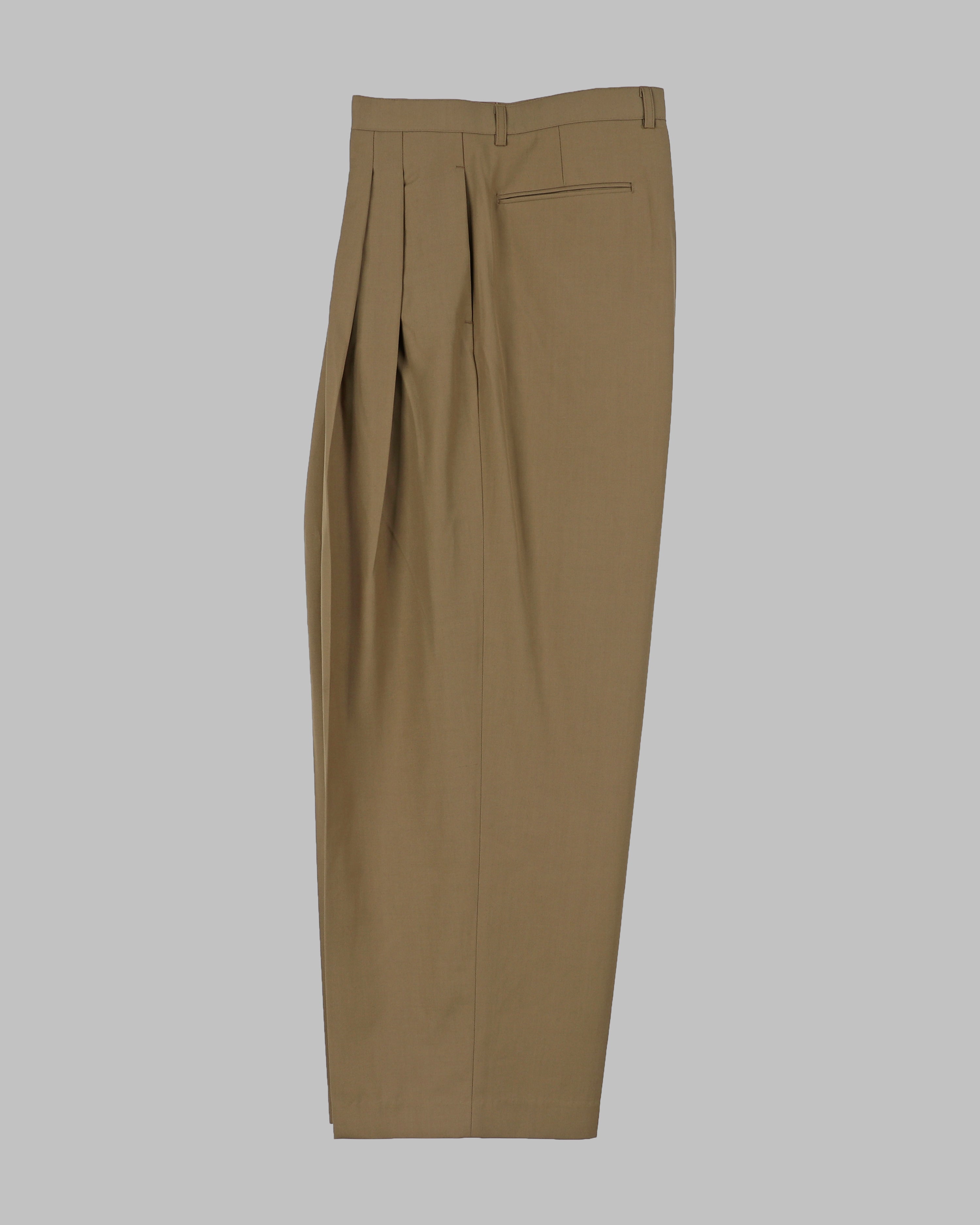 Multi tuck wide slacks