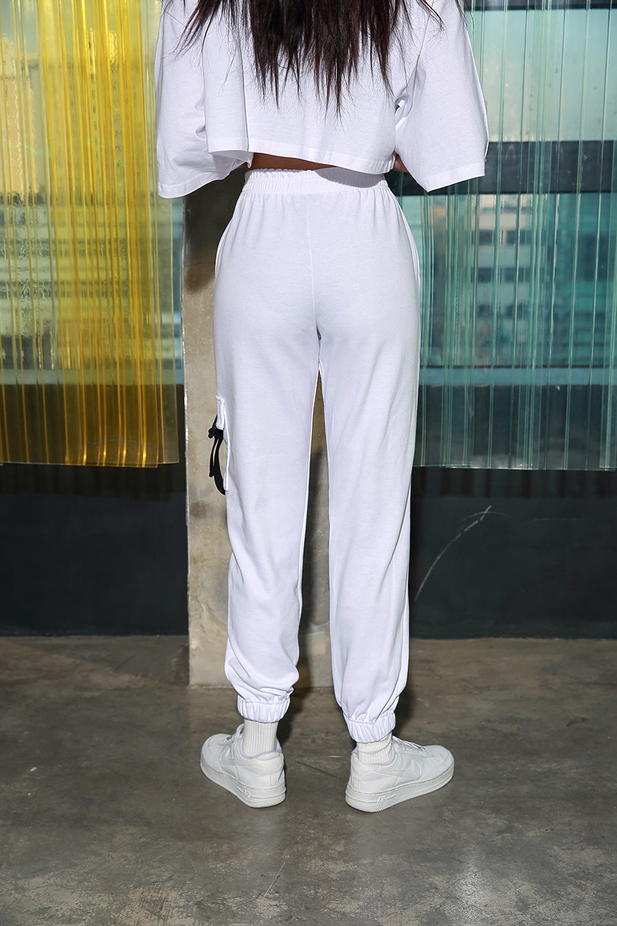 BOT(7727) Belted Jogger Pants