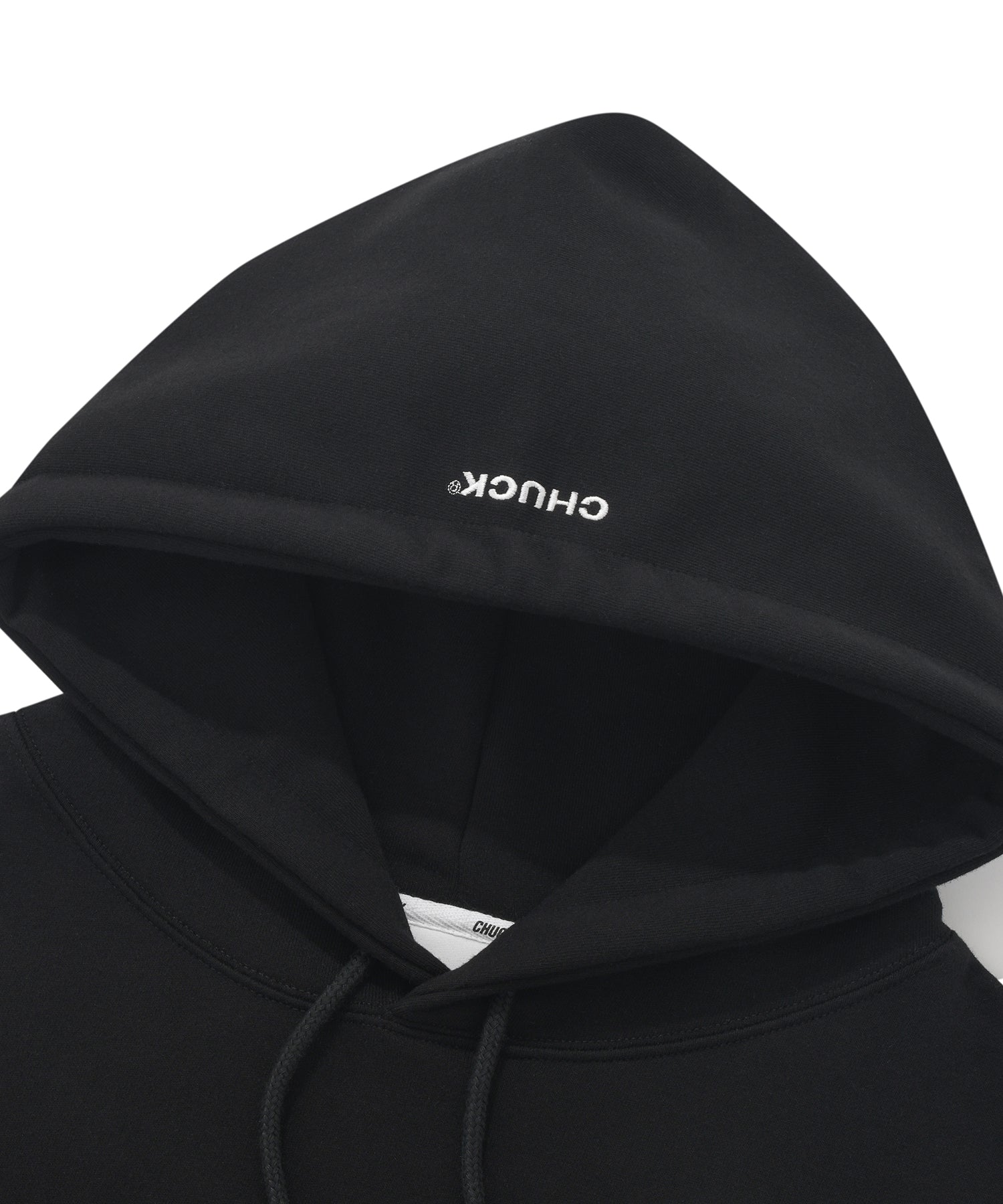 CHUCK シャープロゴレギュラーフィットフーディ / CHUCK SHARP LOGO REGULAR FIT HOODIE (BLACK)