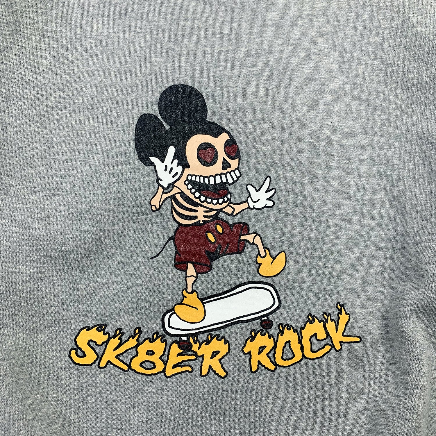 SKELETON MOUSE SWEAT SHIRT GRAY