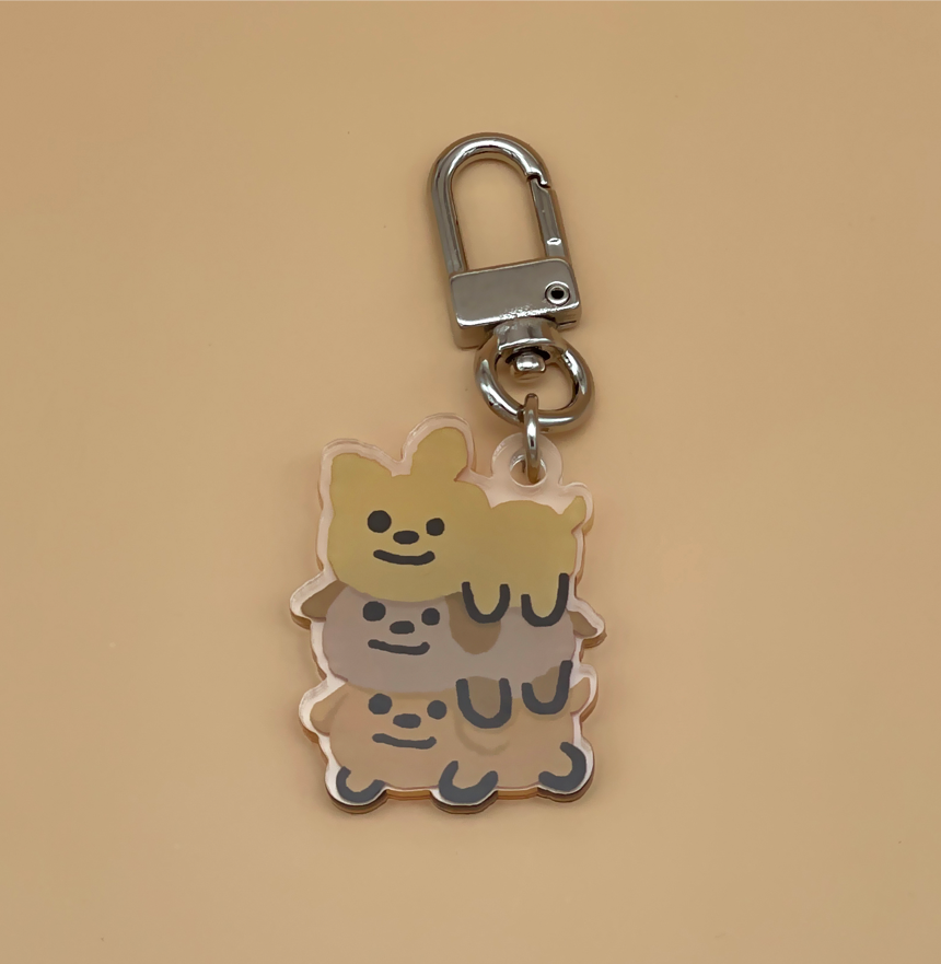 3rd hamburger keyring