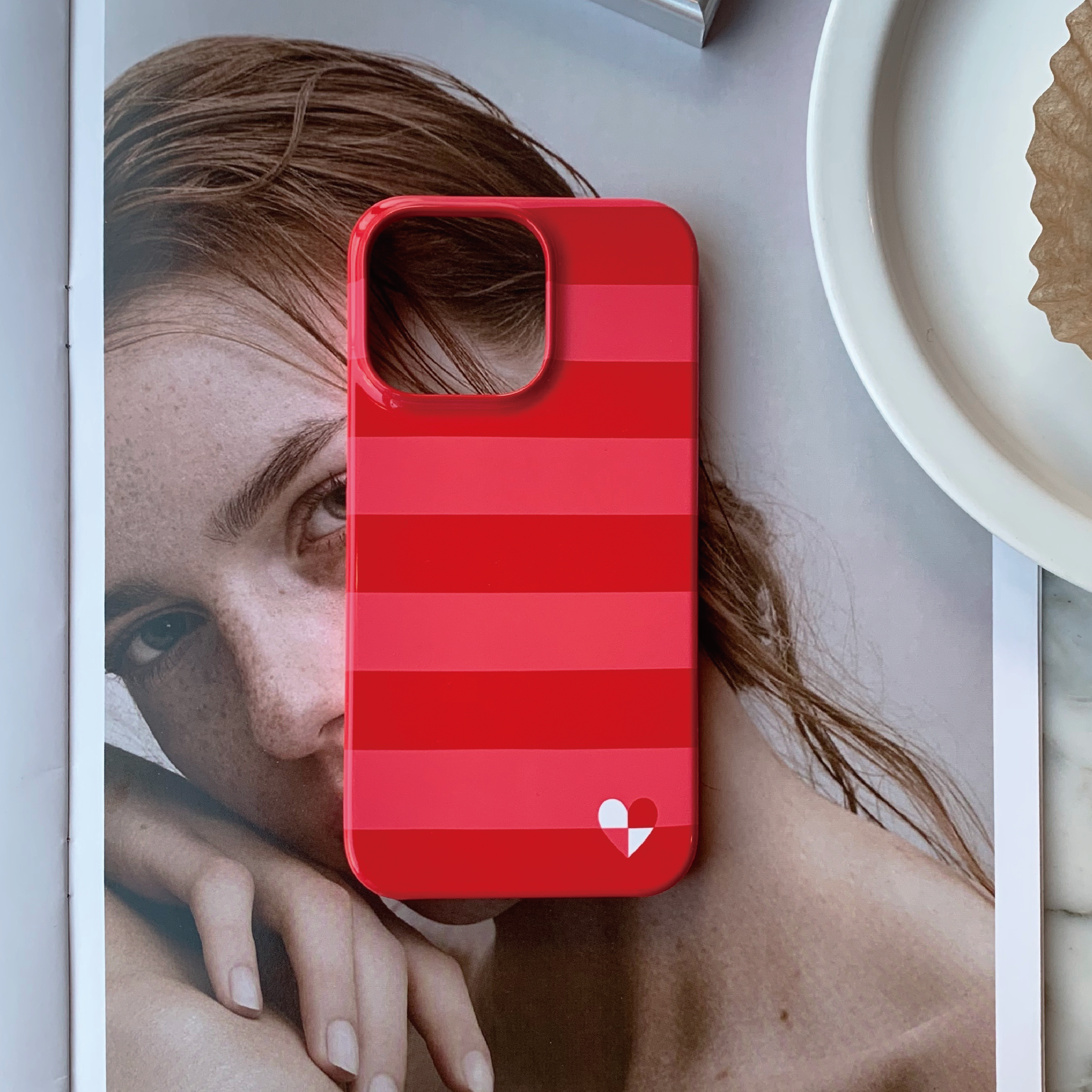 [RED] Pop color Slim-hard case