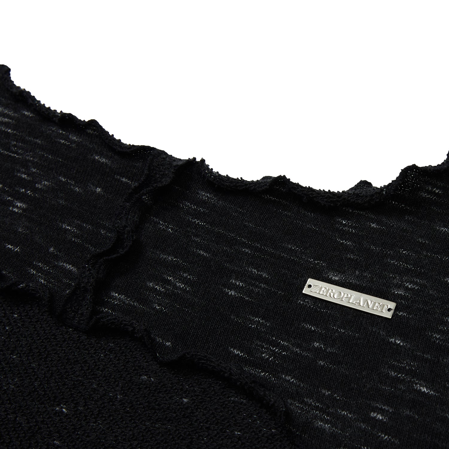 ルーズフィットレイヤードロングスリーブＴシャツ / Loosefit Layered Long sleeve T-shirt [BLACK]