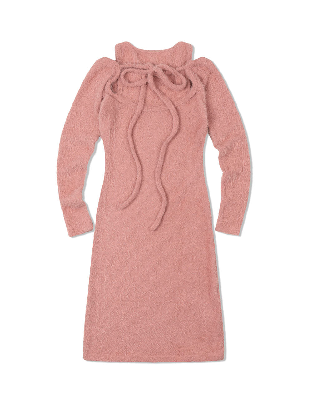 ANGORA SLIM DRESS(PINK)