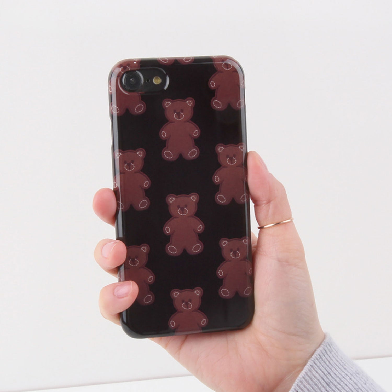 Tedy bear glossy phone case