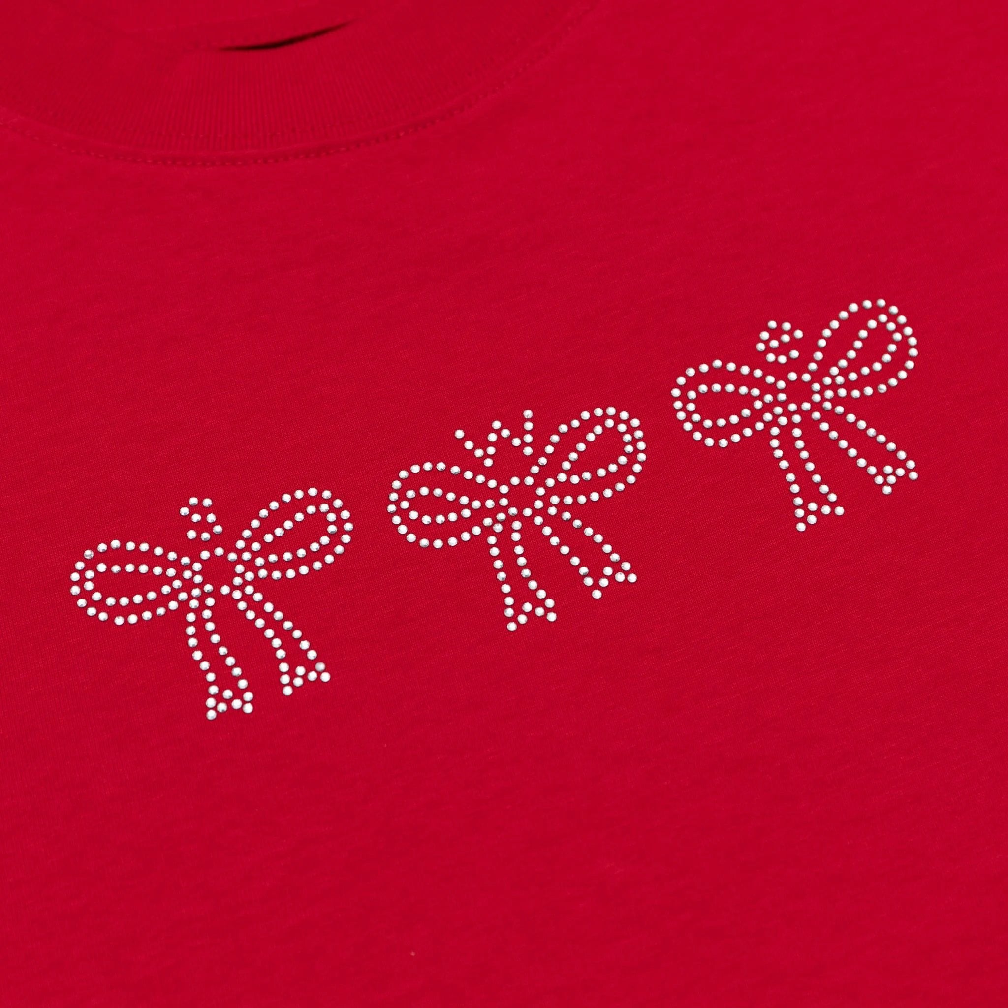 CRYSTAL BABY TEE - RED