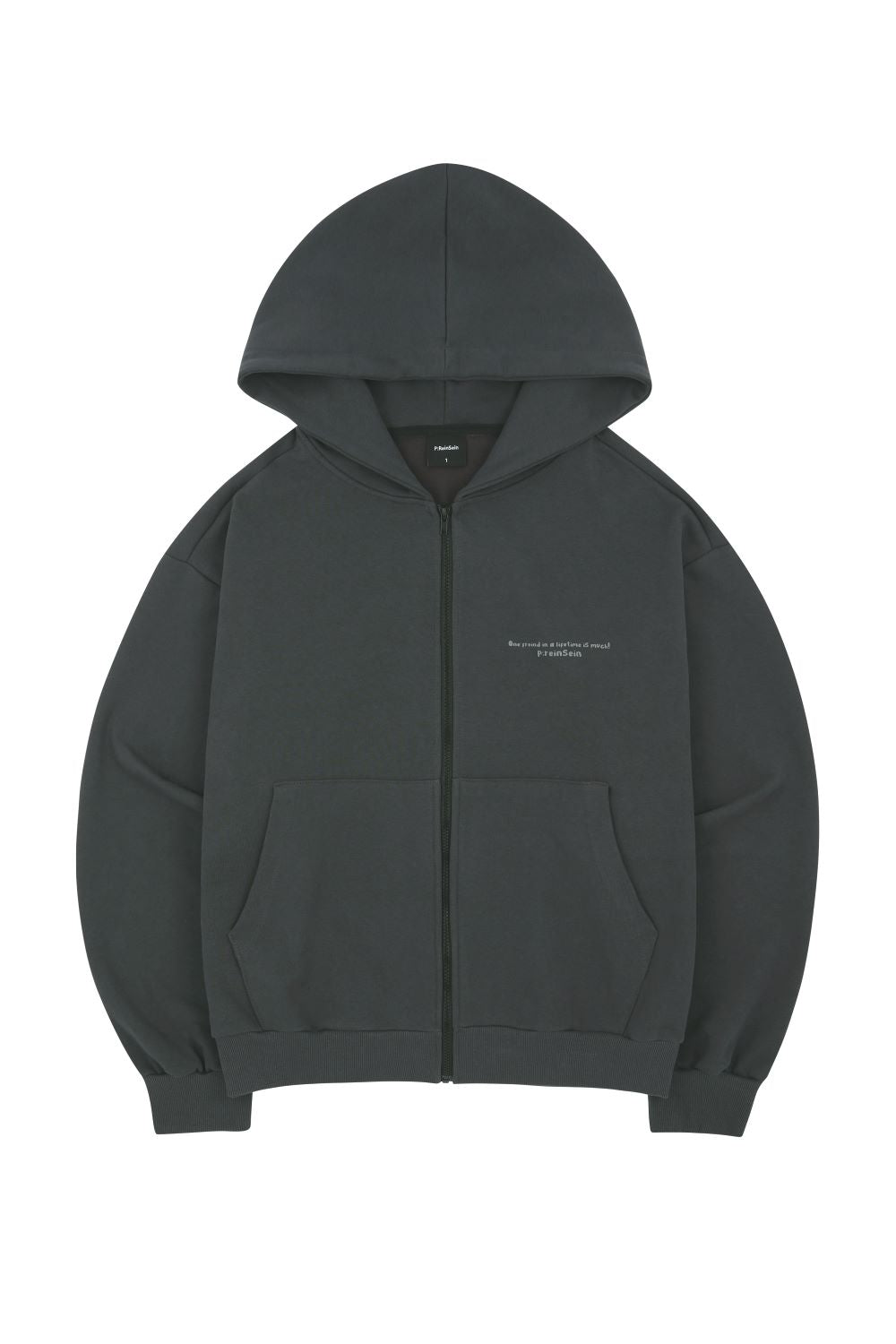 Meommeoi hoodie zip-up darkgray