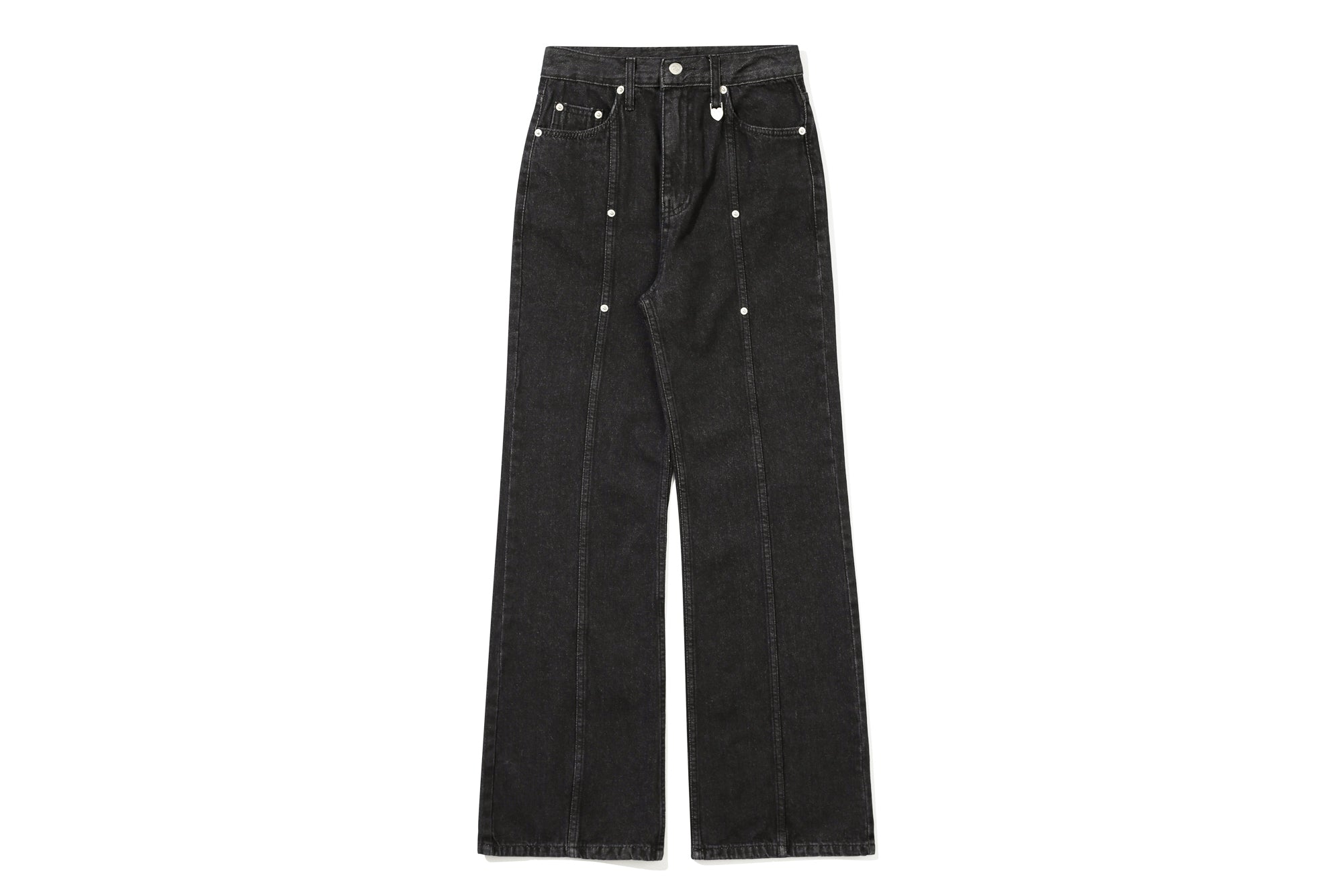 WIDE SEMI BOOTCUT PANTS_BLACK