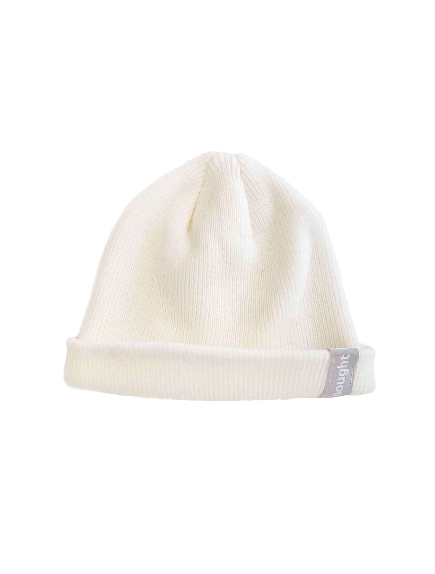 000 Logo Tag needlework Beanie / Ivory