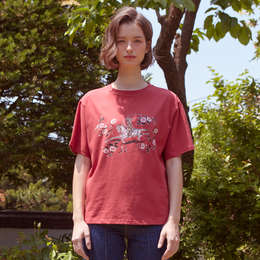 Cowgirl T-shirt (RED)