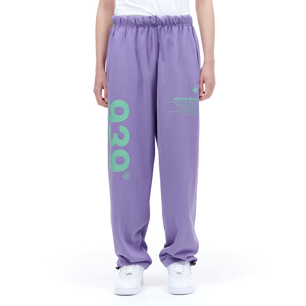 939 LOGO SWEAT PANTS (LAVENDER)