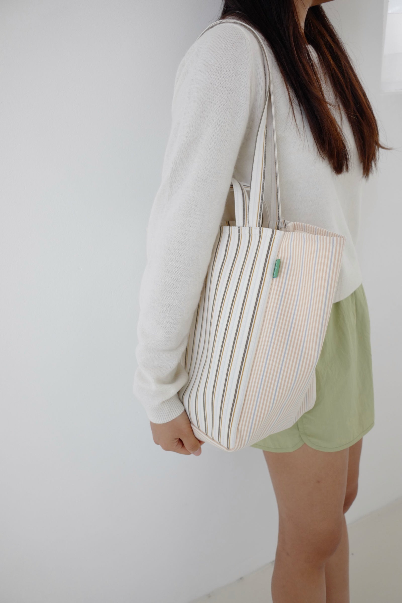 Double Stripe Bag (Beige)