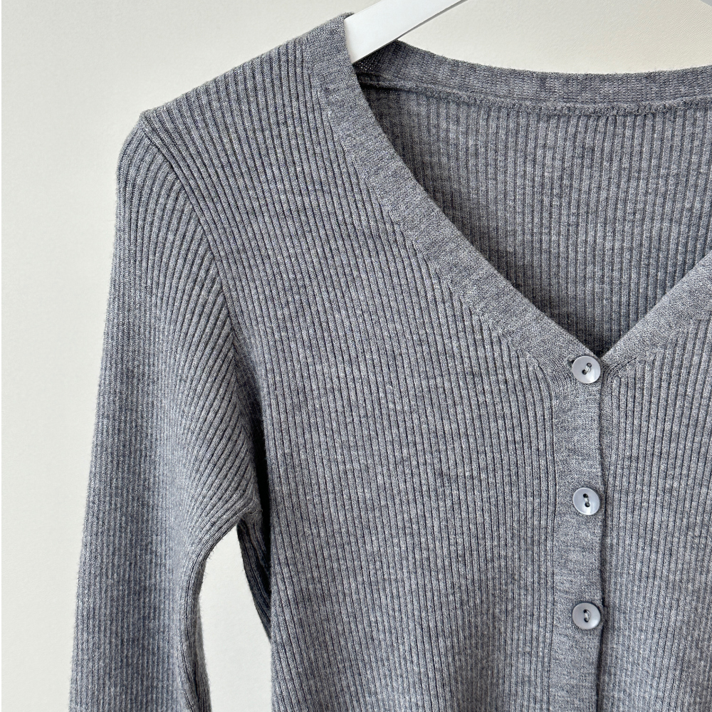 V neck line cardigan