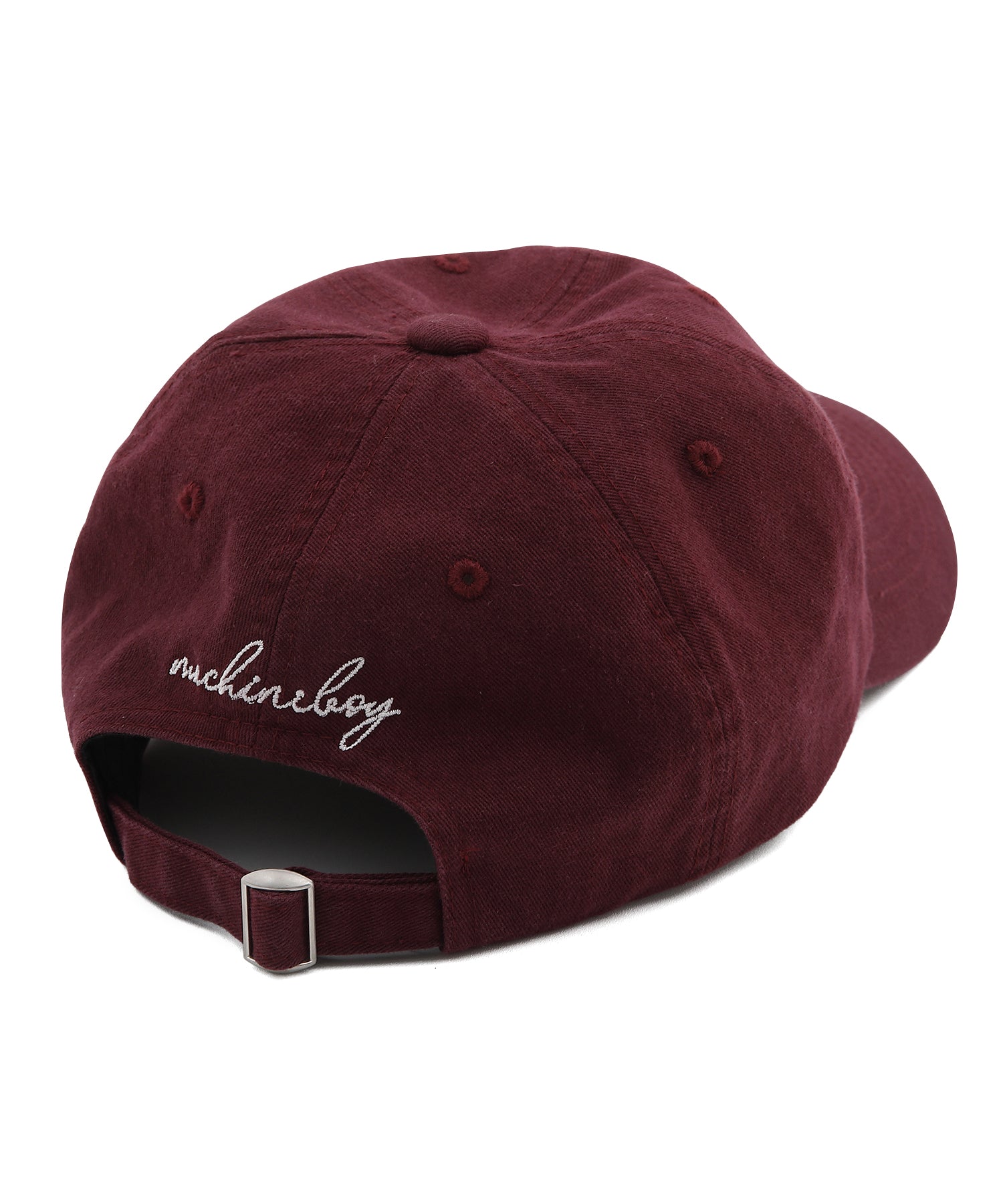 initial ball cap - burgundy