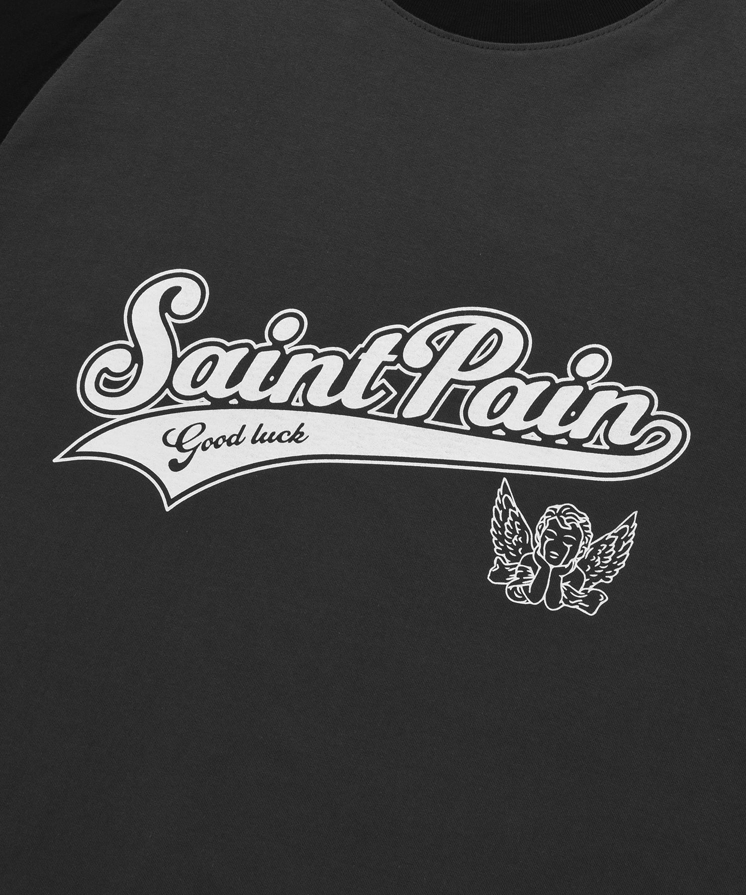 SP TEAM LOGO RAGLAN LONG SLEEVE-BLACK