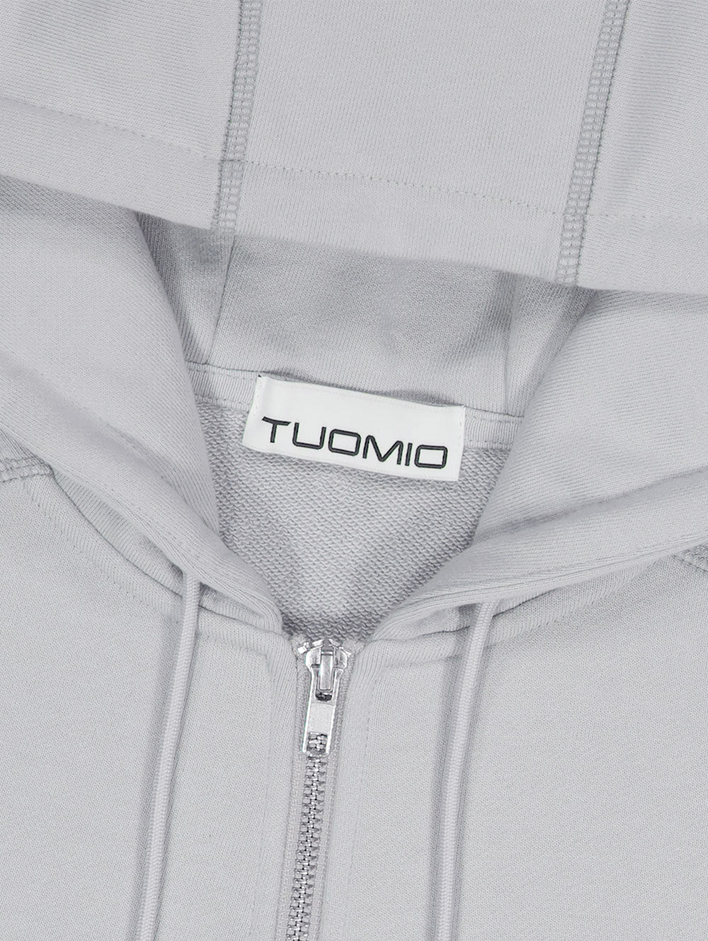 NYLON POCKET HOODED ZIP [GREY]