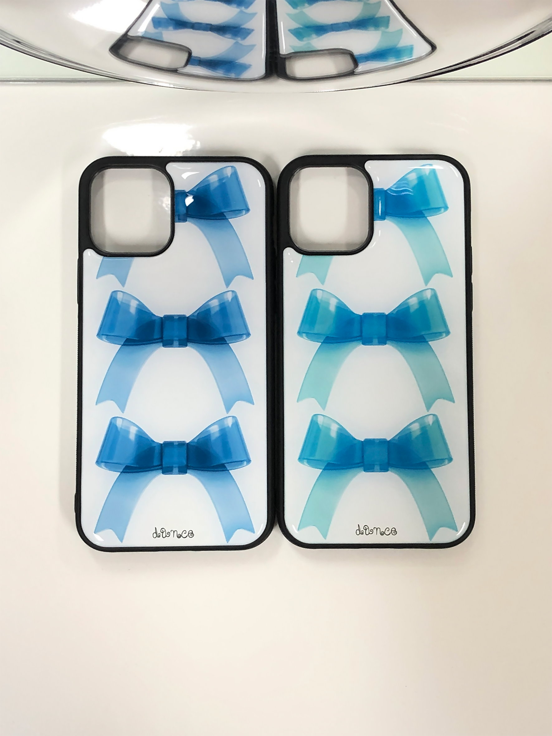 (BLUE) JELLY RIBBON EPOXY CASE