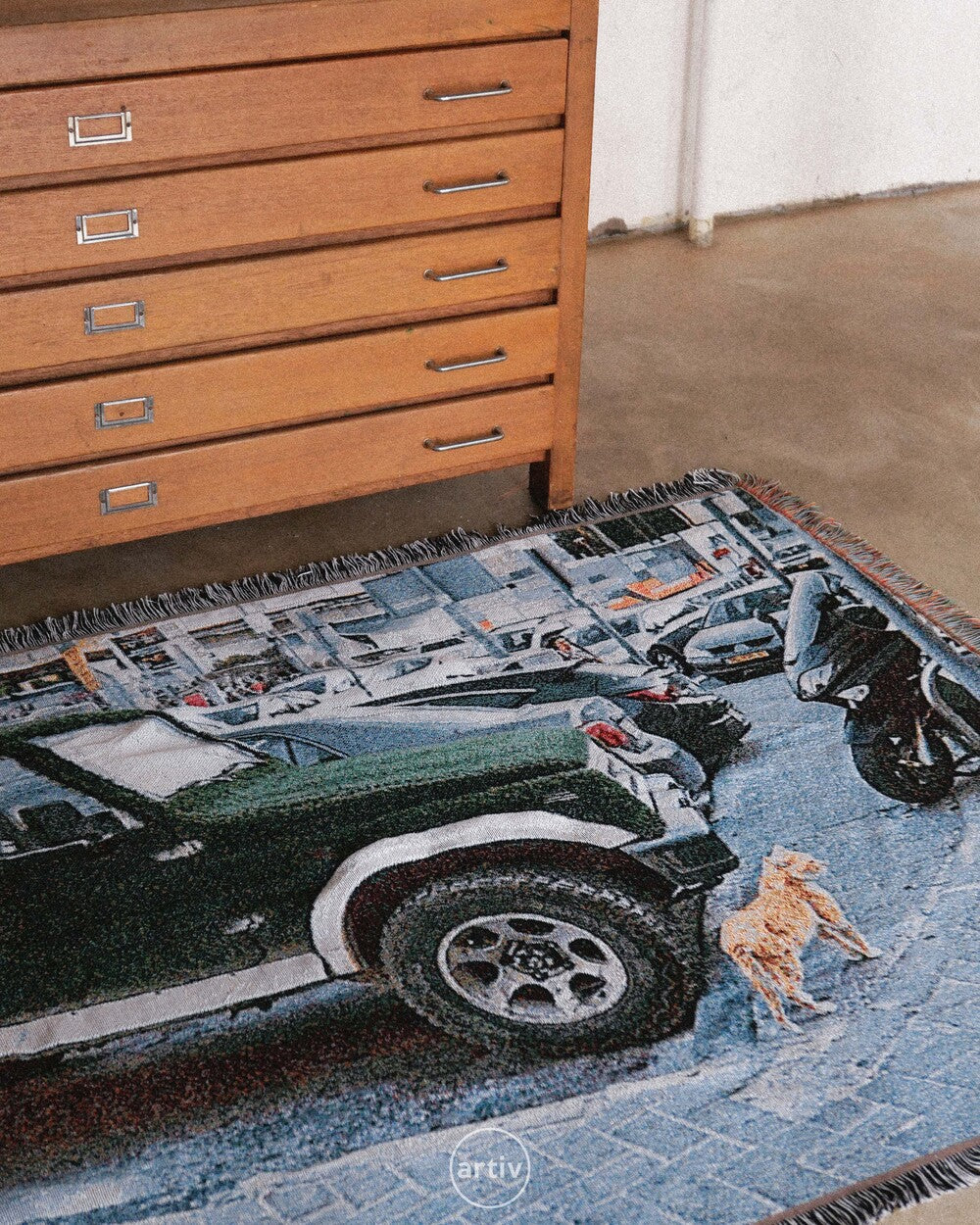 Tapestry woven blanket WB01
