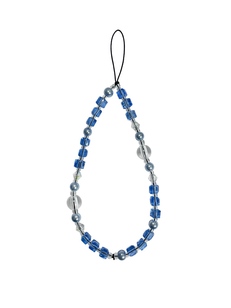 Lake Blue Crystal Phone Strap