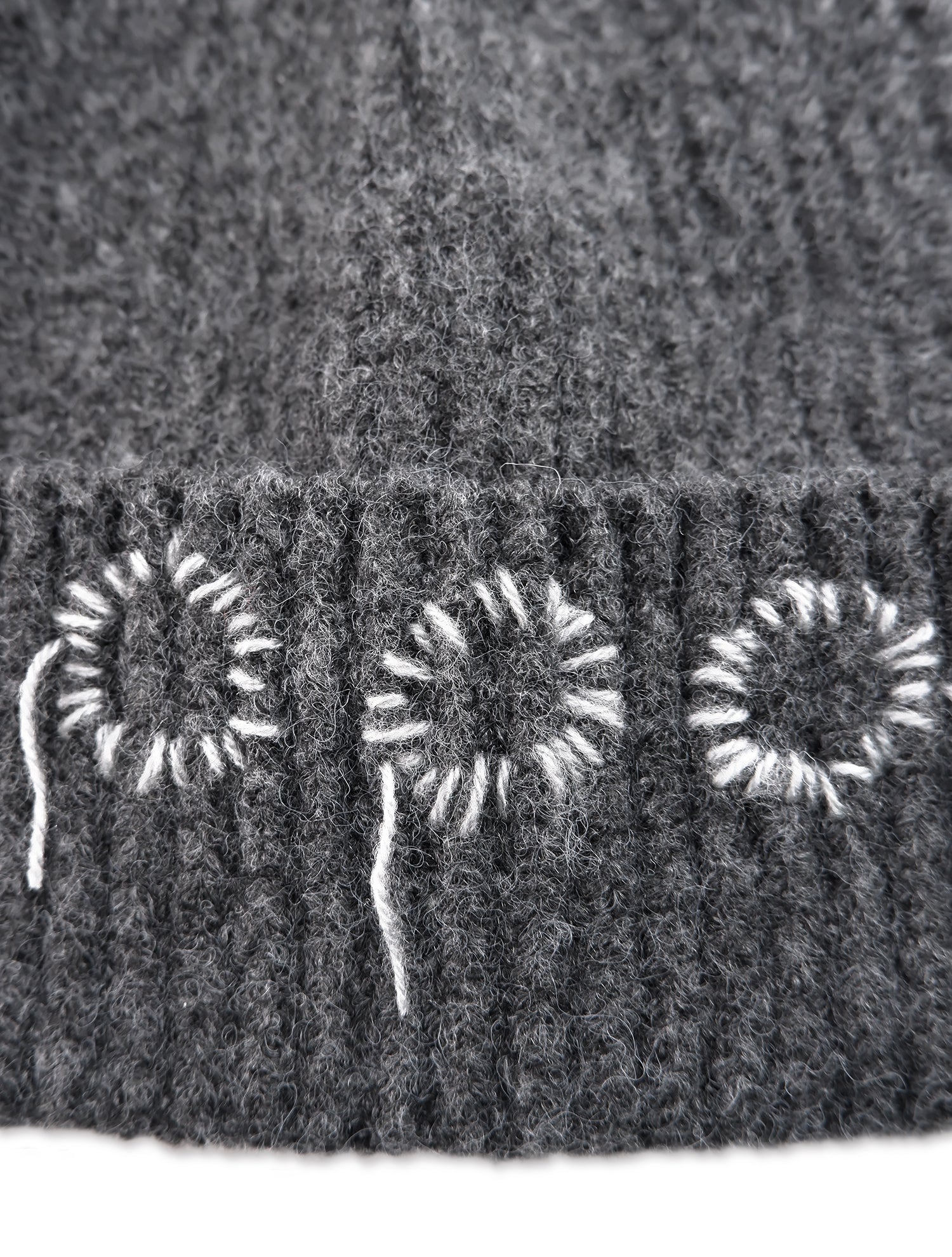 000 Hand Stitch Beanie / Charcoal