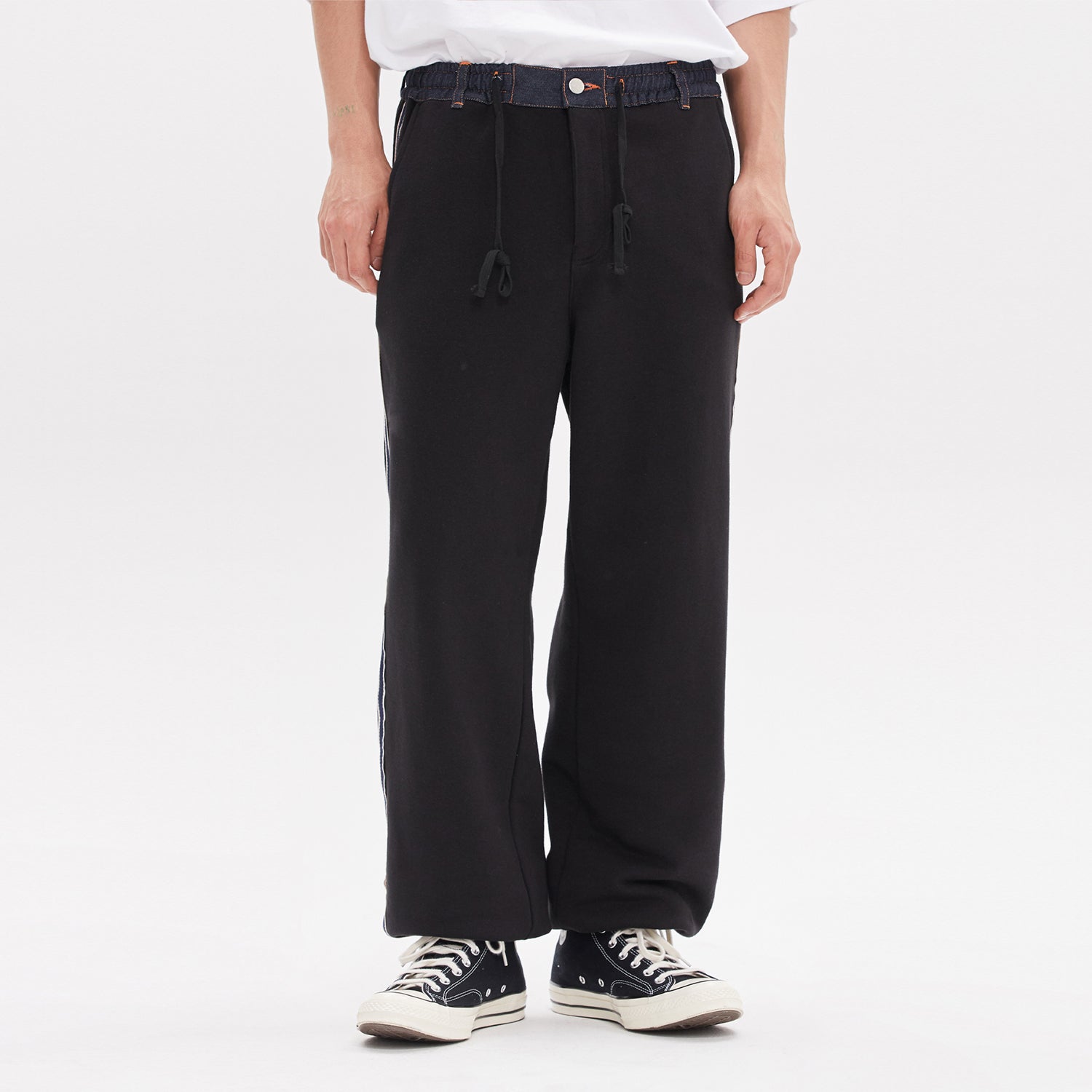 SIDE LINE PANTS_BLACK