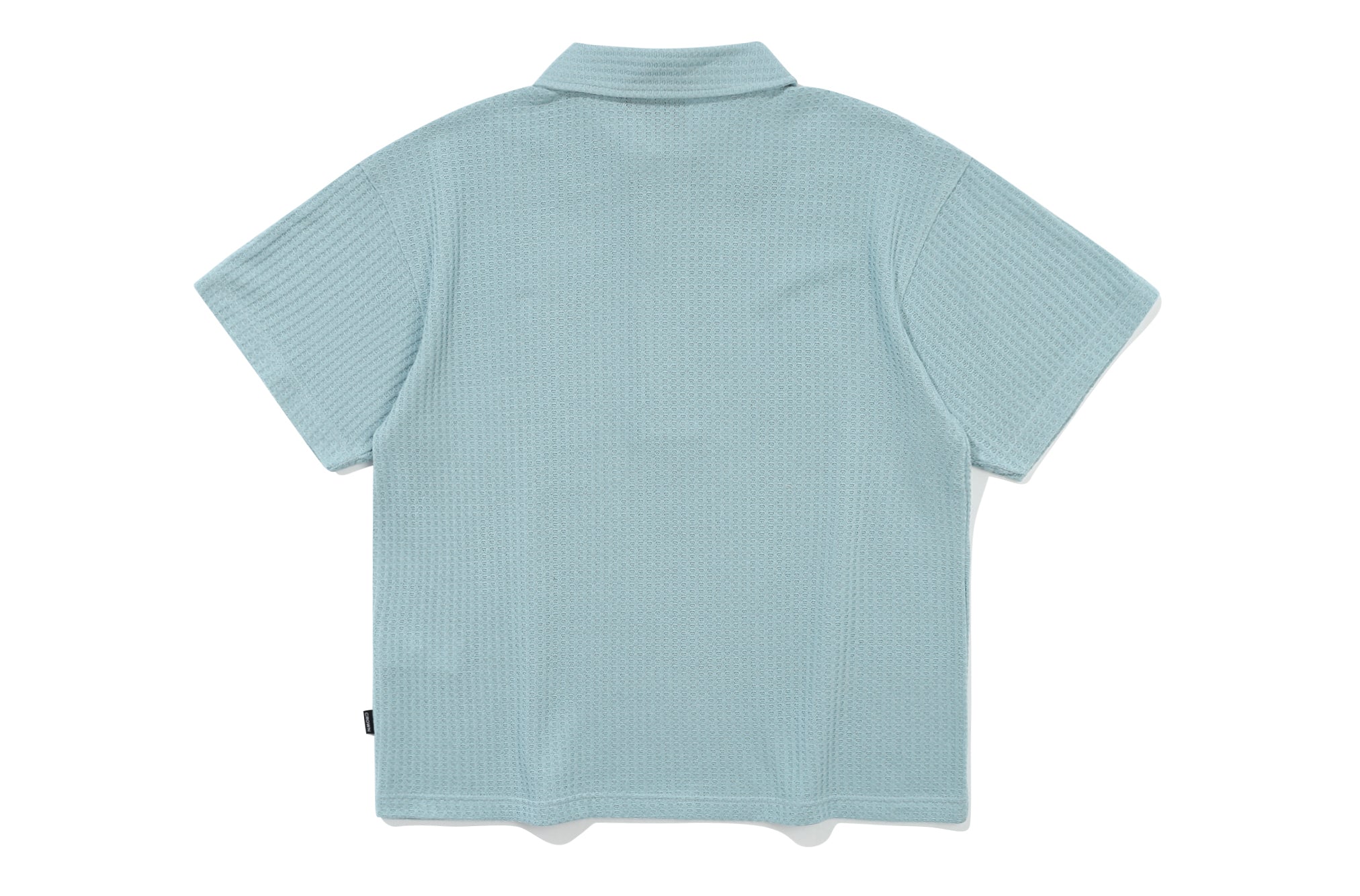 RECENT BUTTON KNIT POLO_SKY BLUE