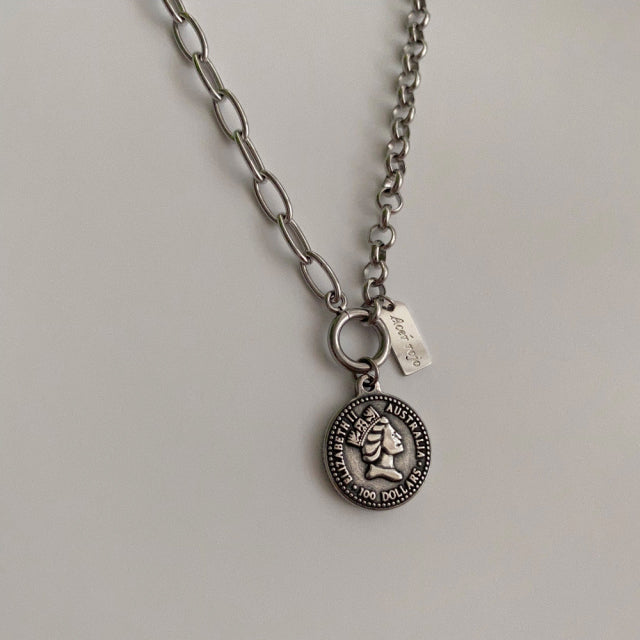 ezs Peso Coin Two Way Necklace