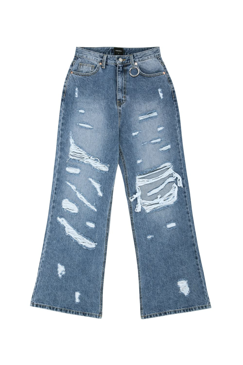 destroyed denim pants