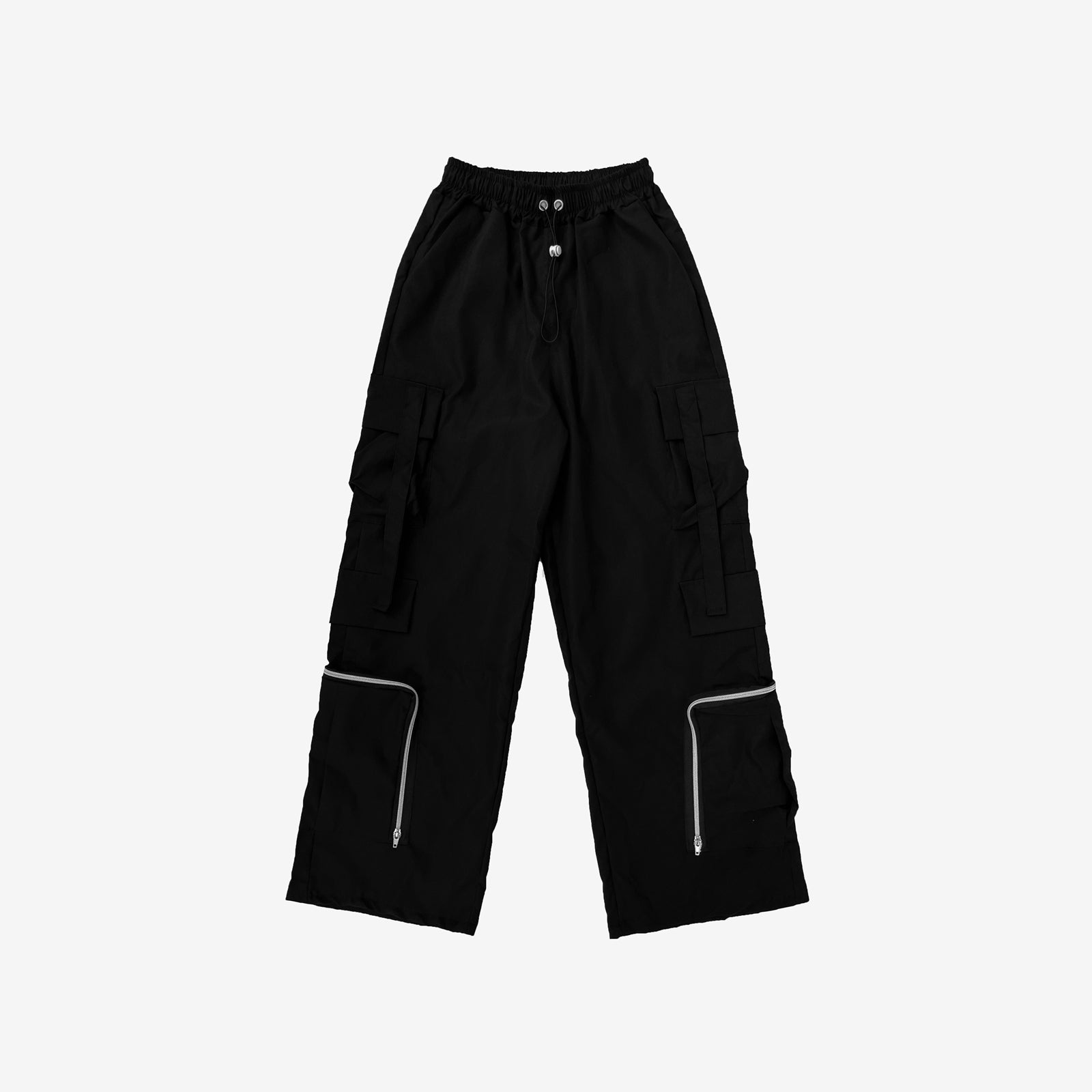 Utto Zipper Cargo Wide Pants