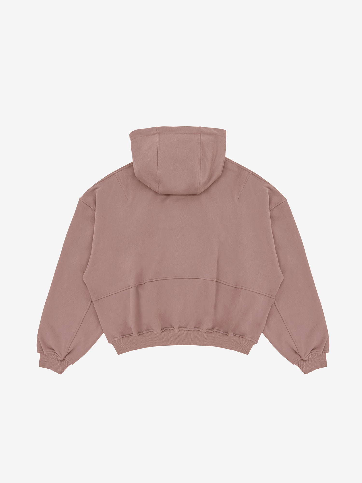 Oversized Full Zip Hoodie - Blush