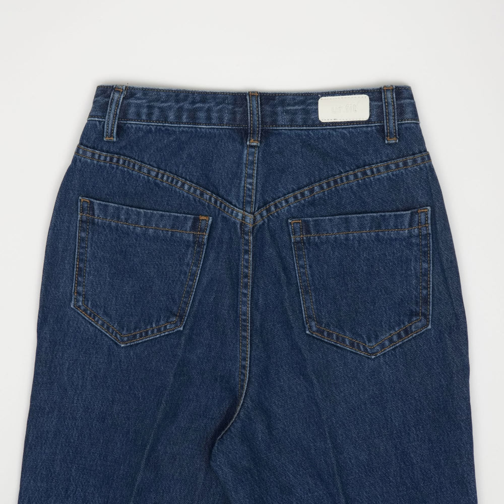 BOOT CUT ROLLED UP NON-SPAN DENIM [6639]