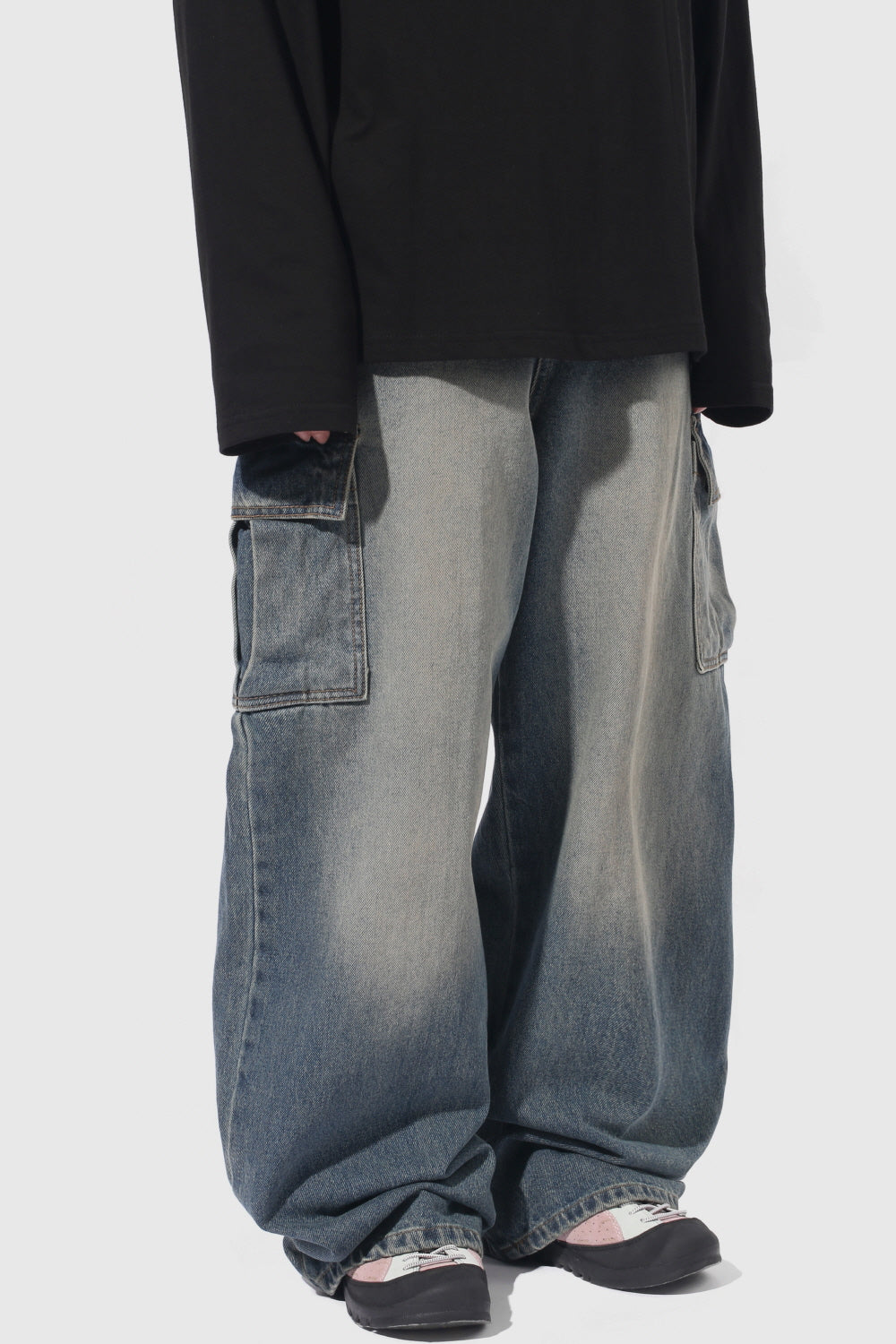 W.Vintage Washing Cargo Pants [1color]