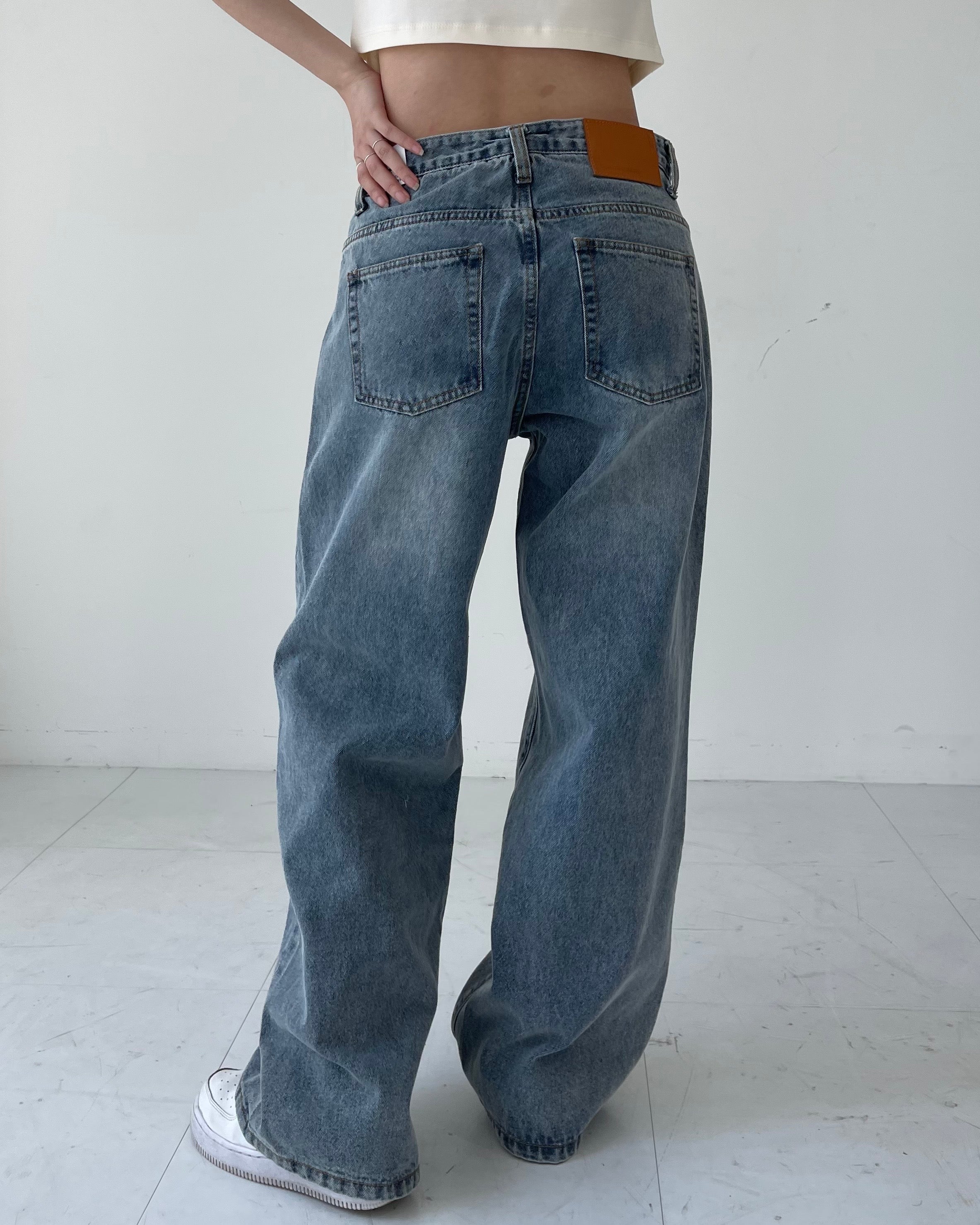 Dean Low-Waist Denim Pants