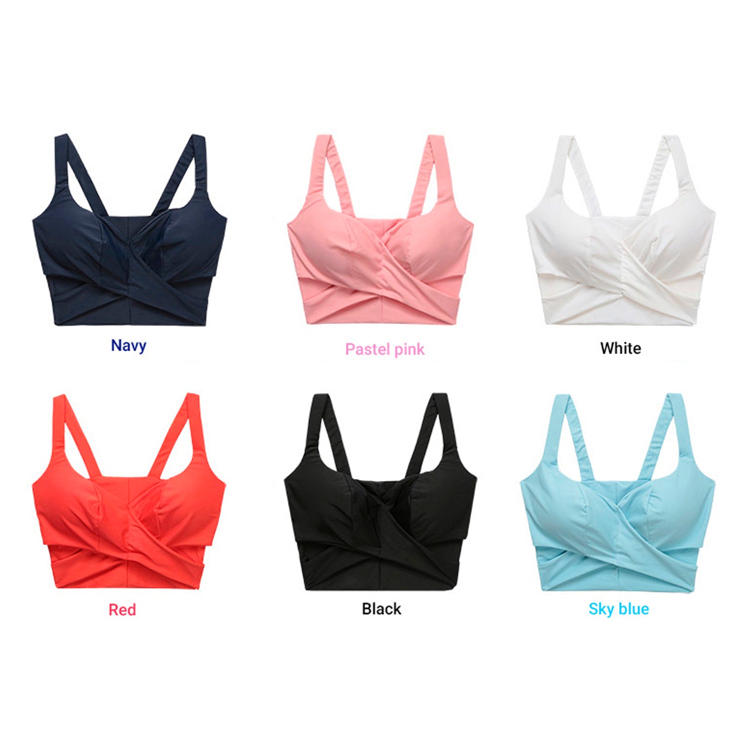 Band Cross Bra Top 6 COLORS