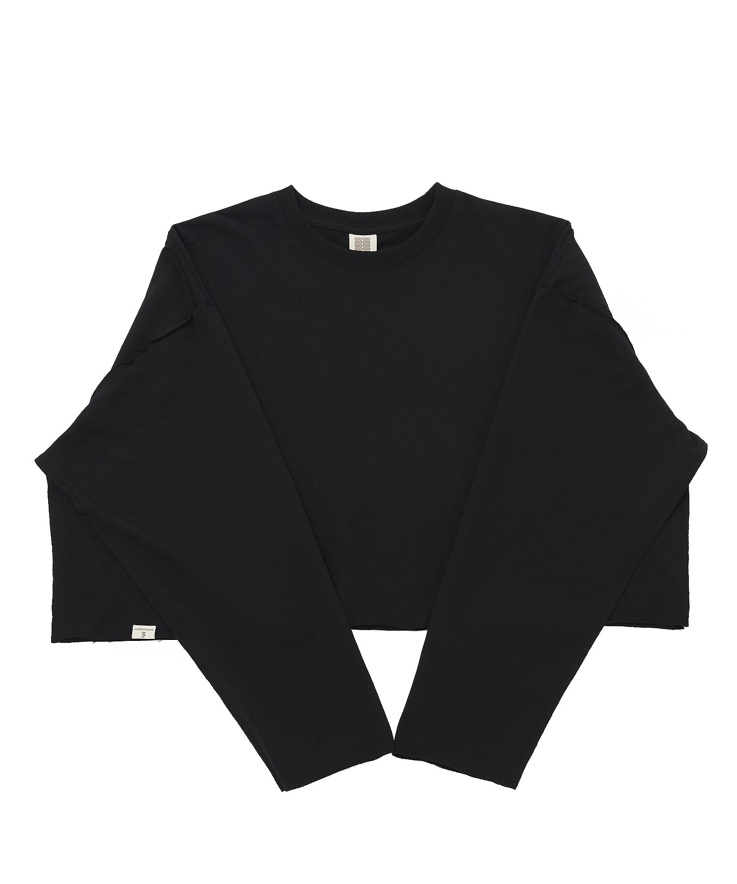 VINTAGE P. DYEING CUT-OUT CROP-TEE (Black)