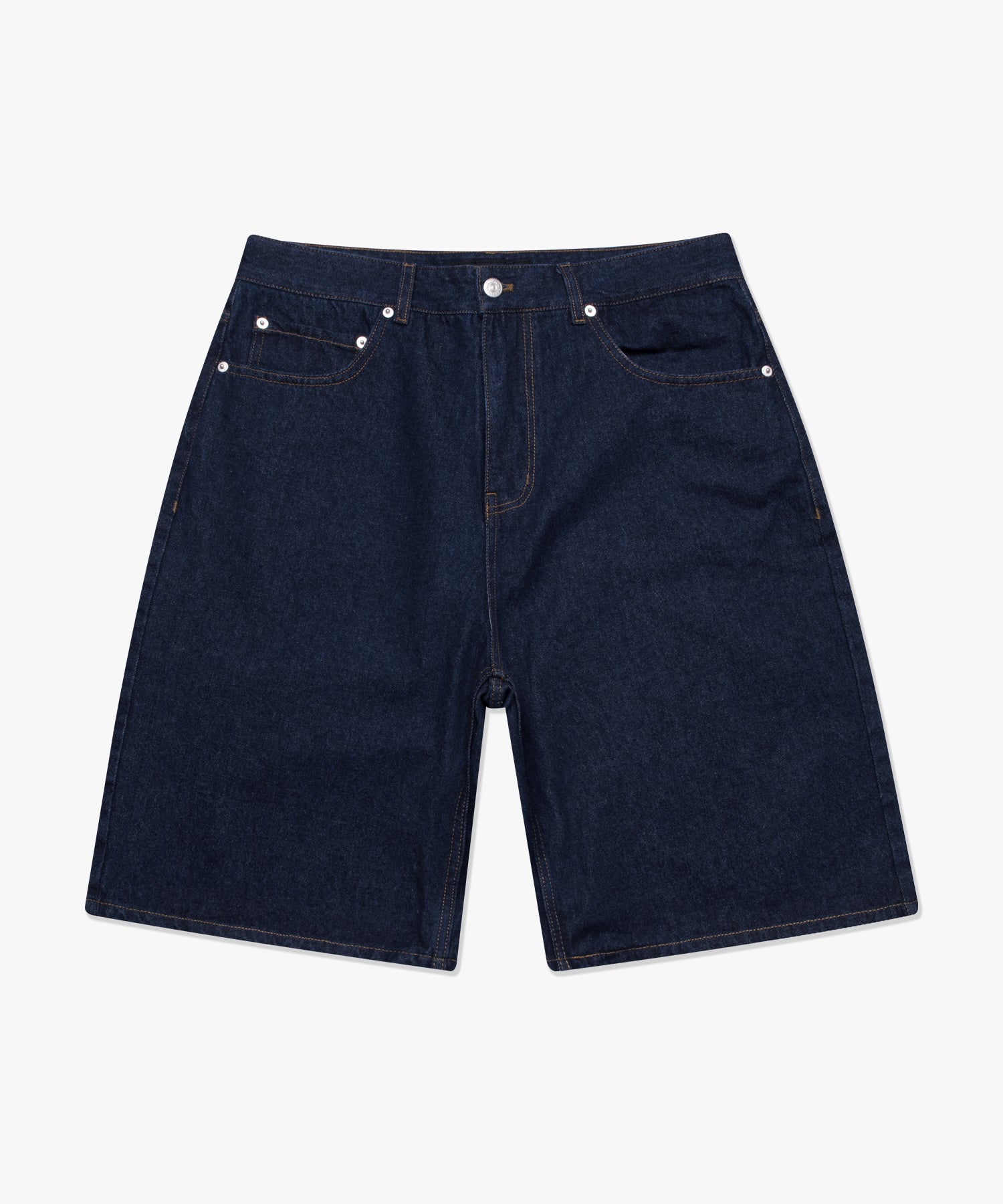 CLASSIC WIDE DENIM SHORTS - DARK NAVY