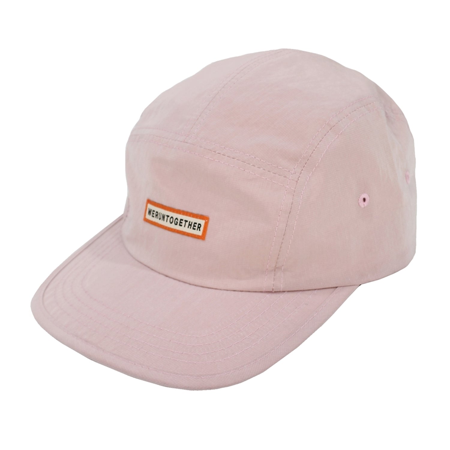 slogan camp cap (pink)