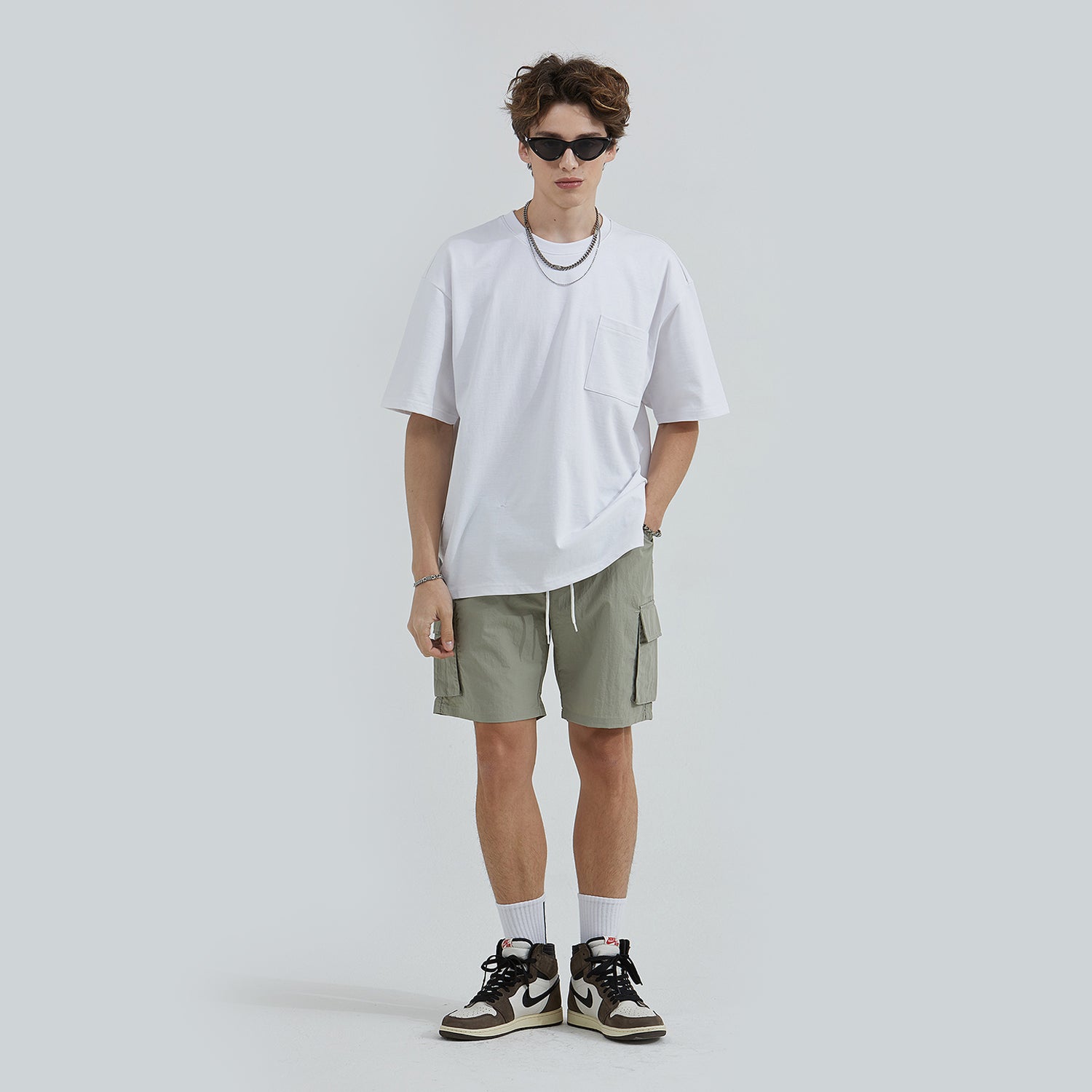 Daily Cargo Shorts (KHAKI GRAY)