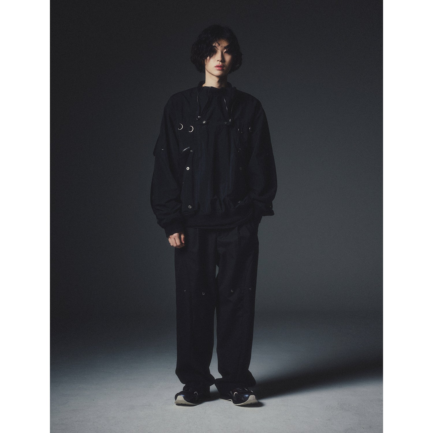 MULTI FUNTIONAL  ZIP PULLOVER JACKET_BK