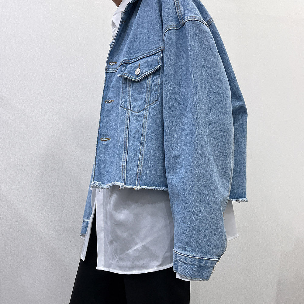 LN Cutting Cropped Jean Jacket (3 colors)