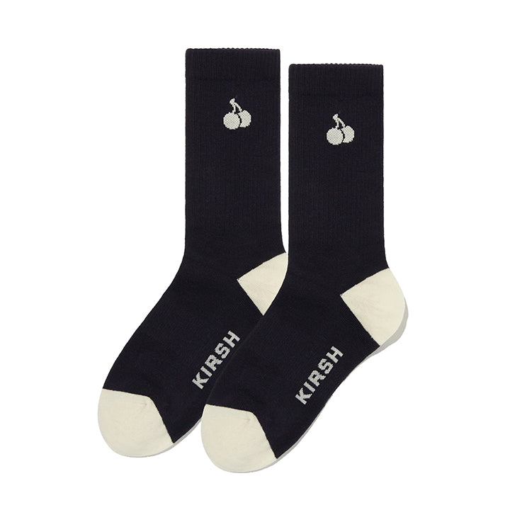 MONO CHERRY COLOR COMBINATION SOCKS [ DARK NAVY]