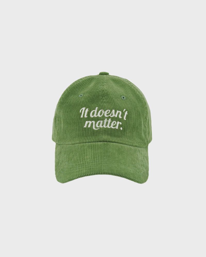 Corduroy logo ball cap (Green)