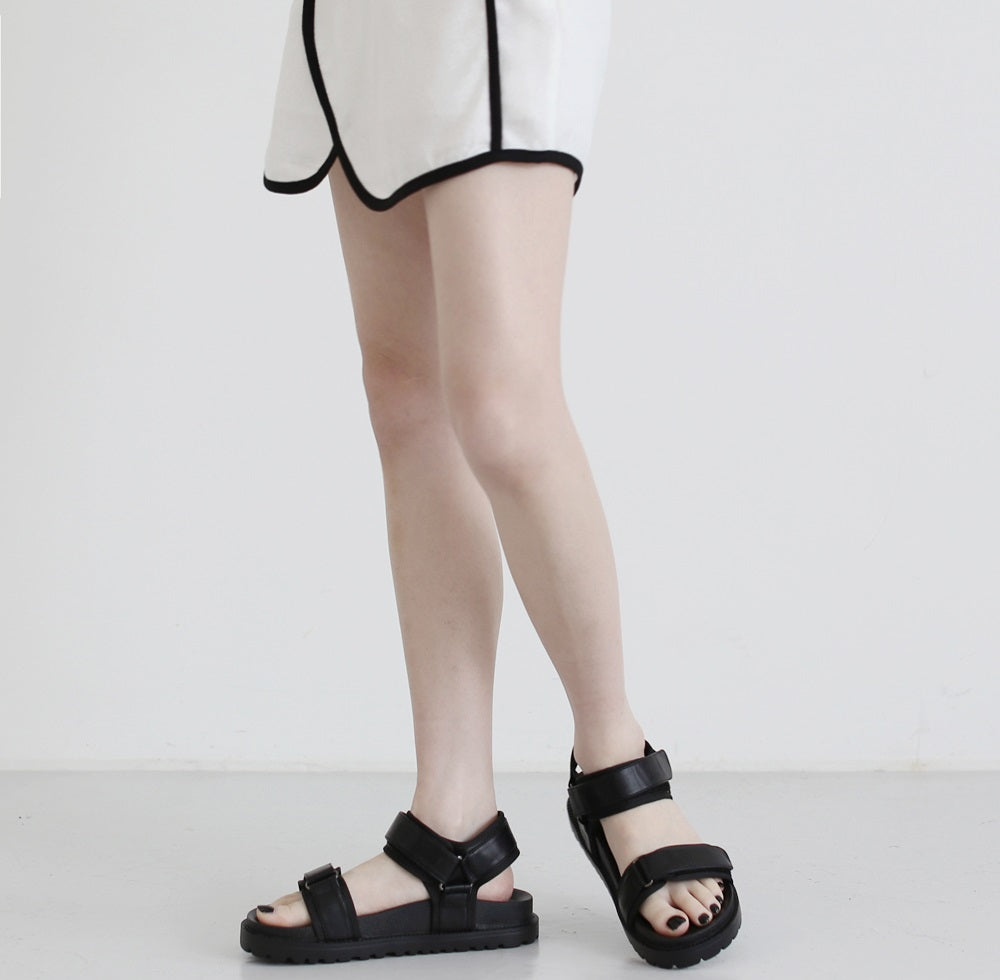 token velcro strap sandals