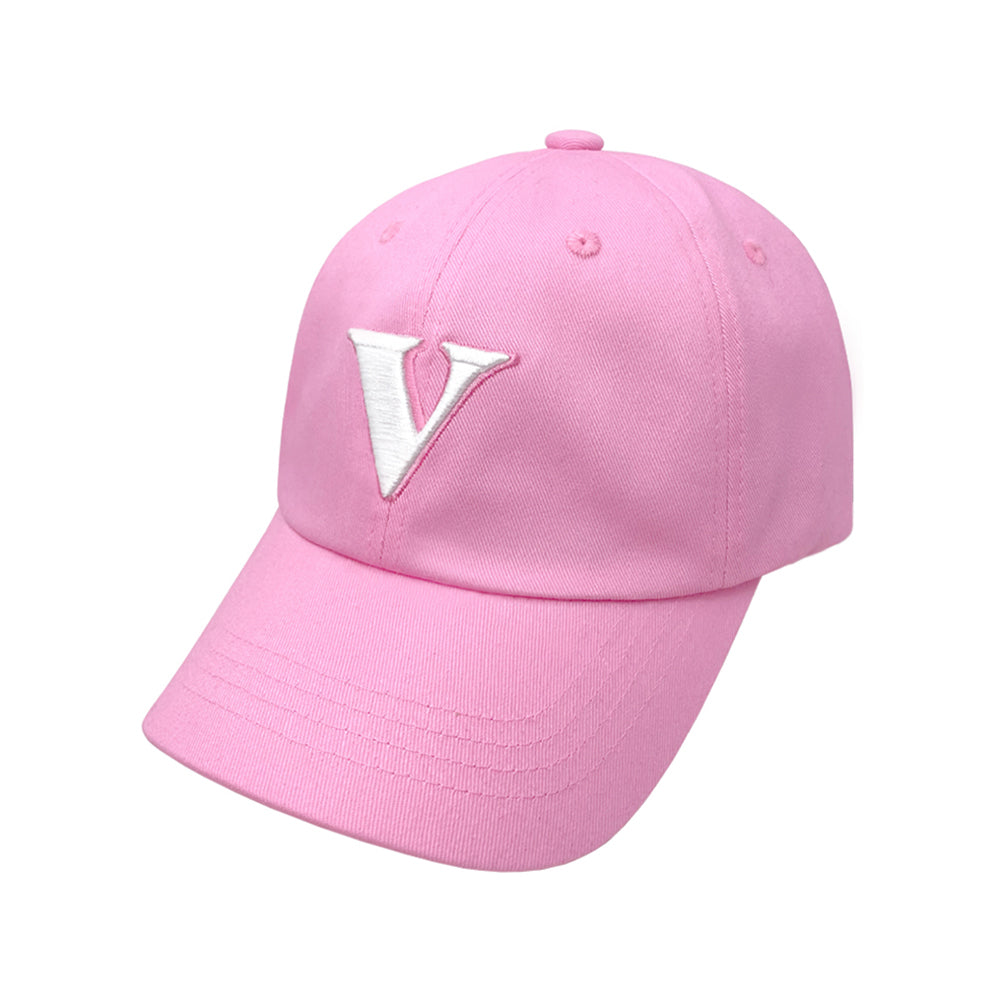 V LOGO BALL CAP_PINK